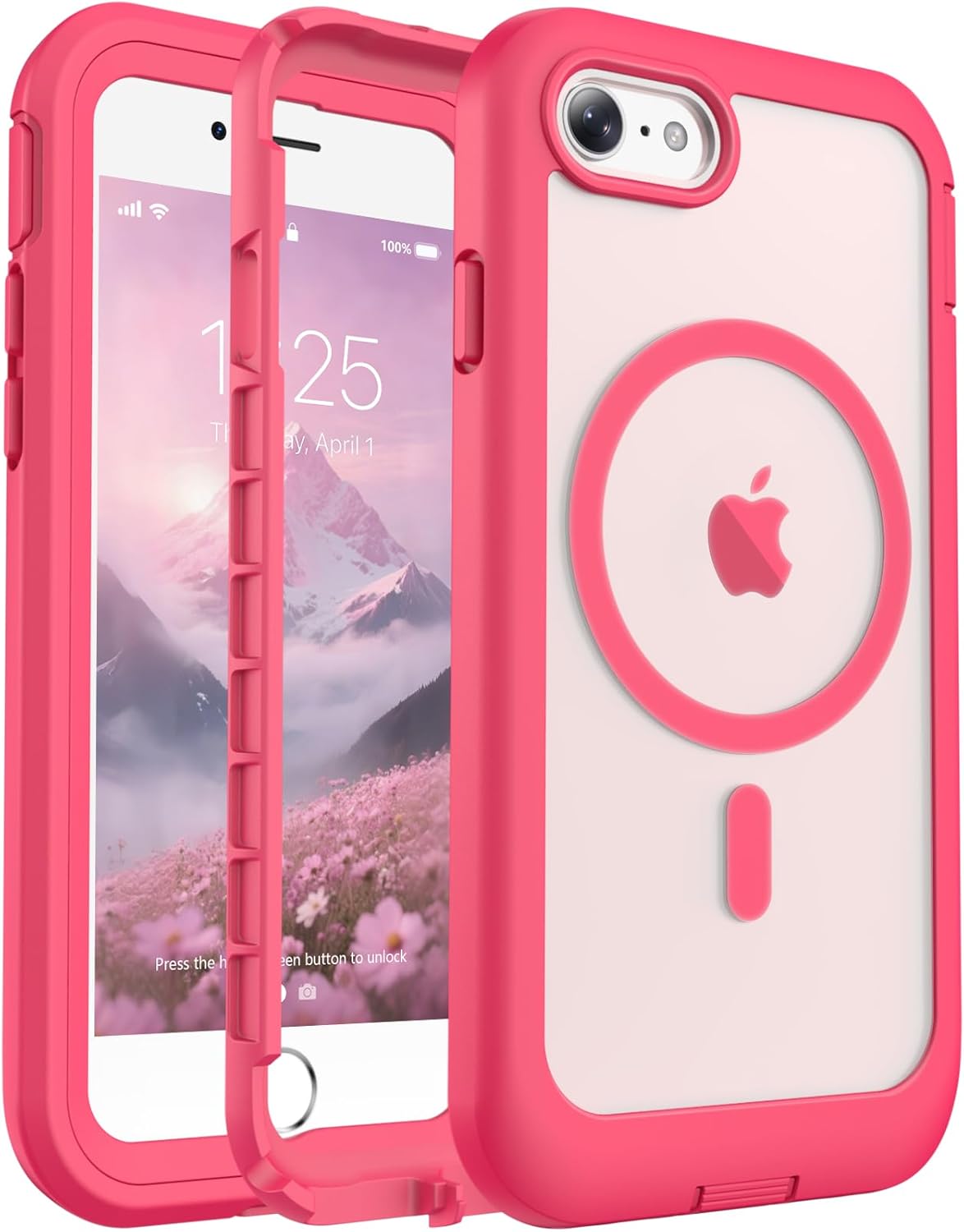 Rose 6.5 Inch iPhone Air MagSafe Case Heavy Duty Shield