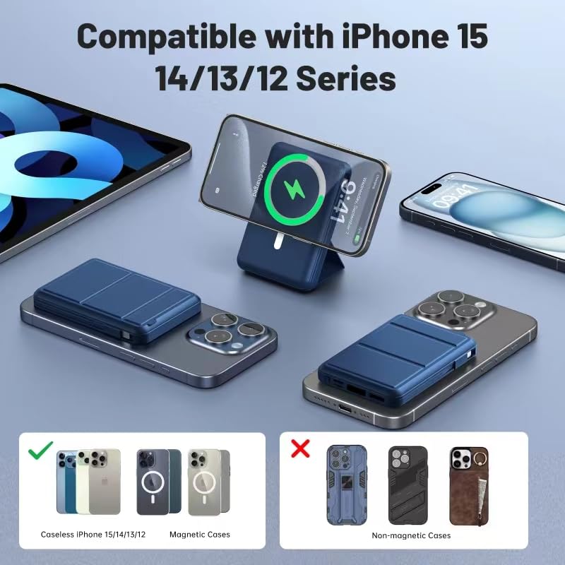 Azmuth 10000mAh Magnetic MagSafe Power Bank With LED Display