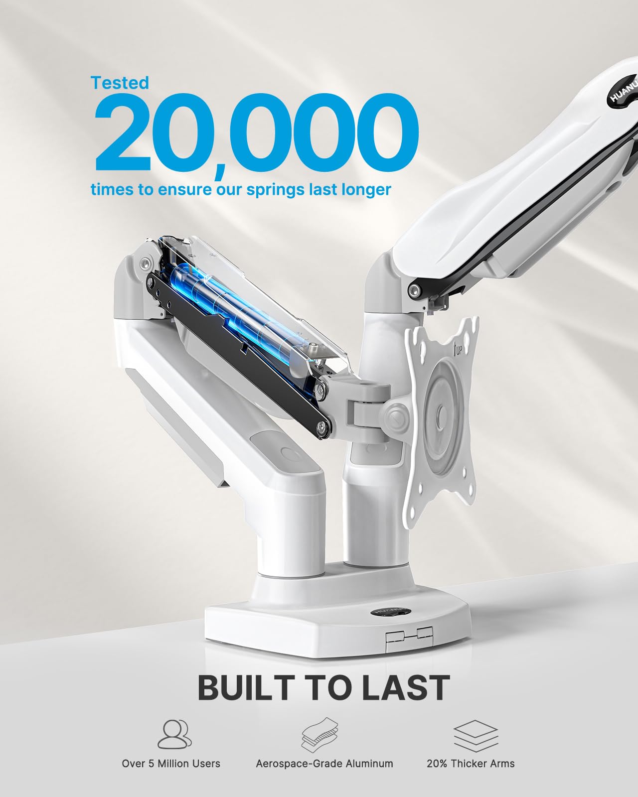 HUANUO Dual Monitor Stand 13 To 32 Inch VESA Desk Mount