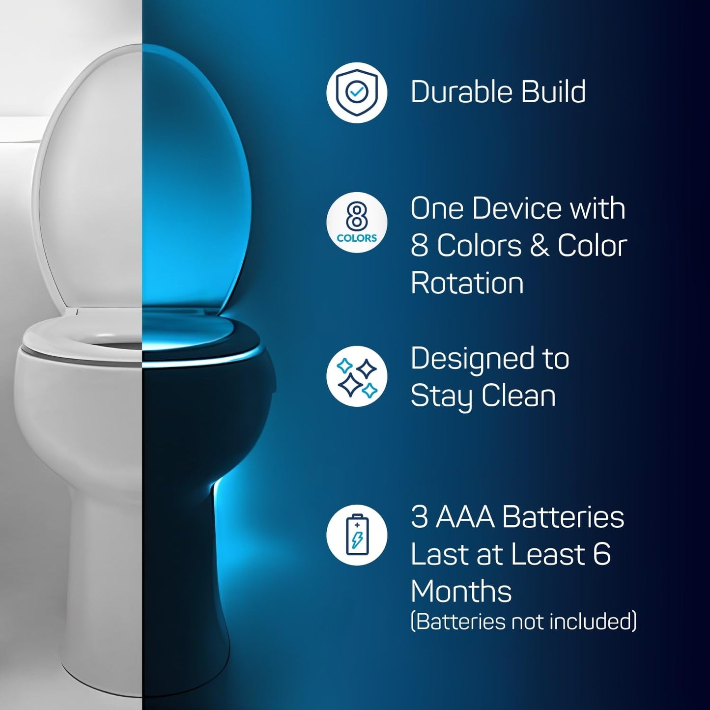 ToiLight Toilet Night Light Motion Sensor Gadget Gift