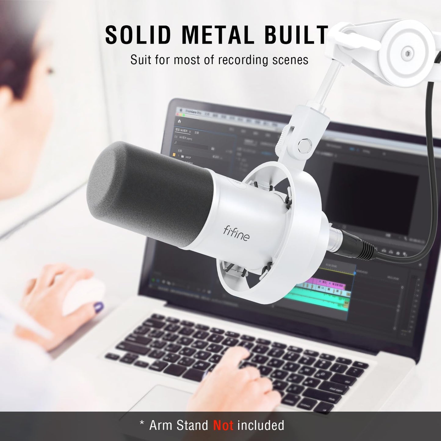FIFINE Dynamic Microphone XLR USB Podcast Studio Mic
