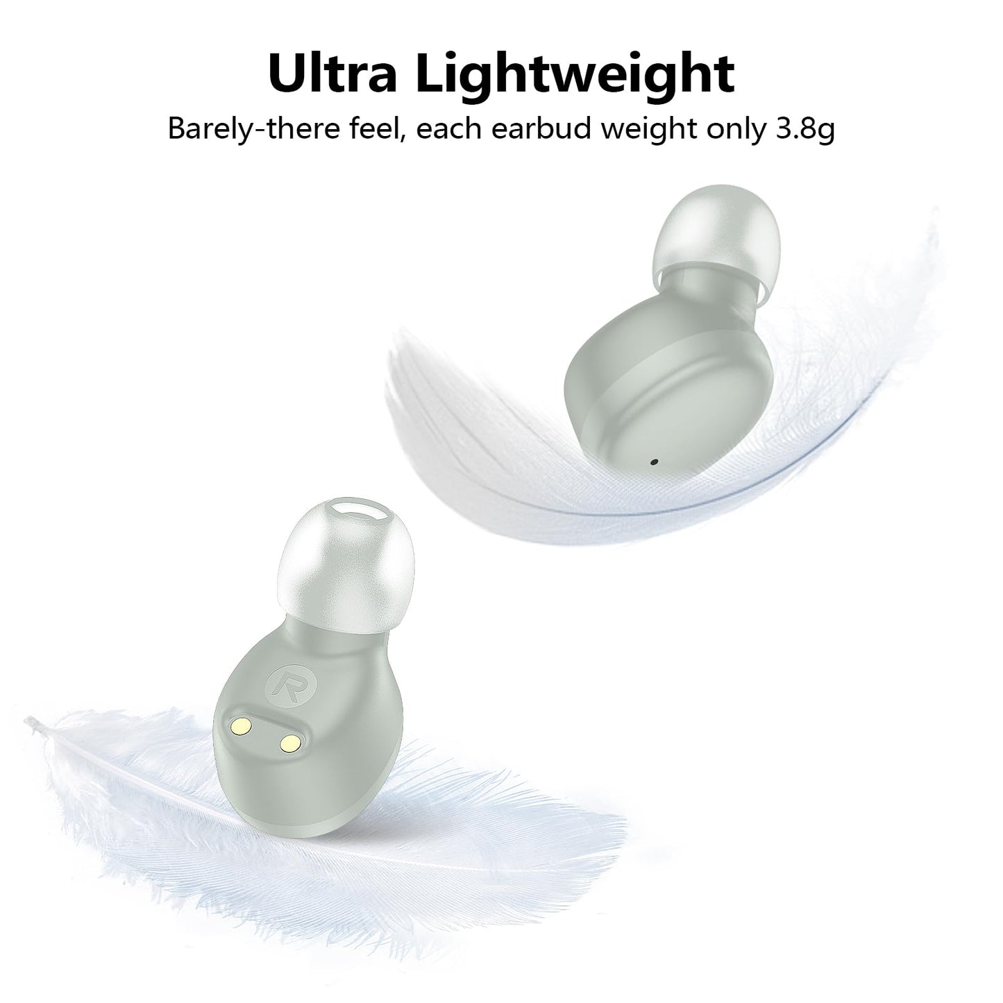 Kurdene True Wireless Earbuds Bluetooth 5.3 Lightweight Bass