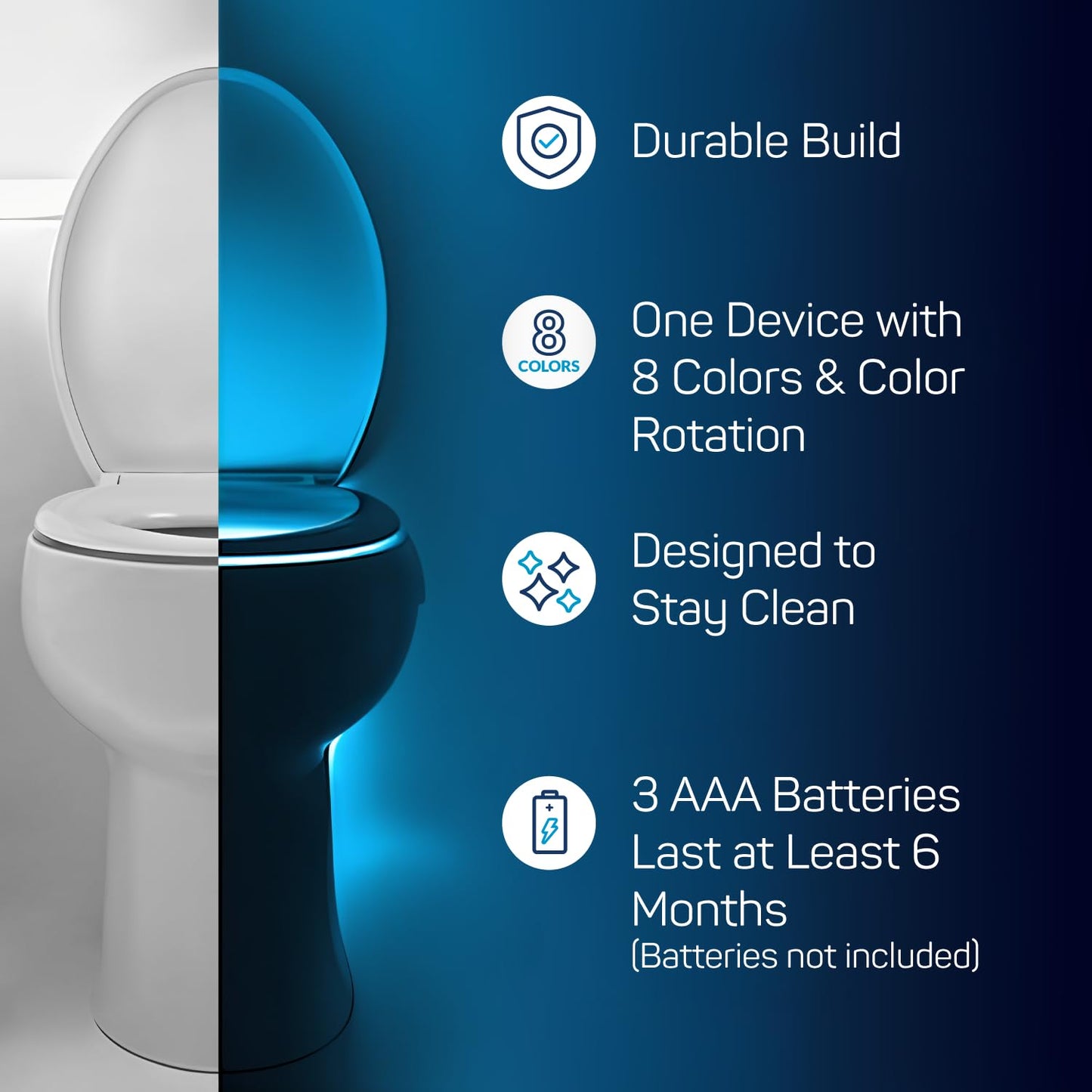 ToiLight Toilet Night Light Motion Sensor Gadget Gift