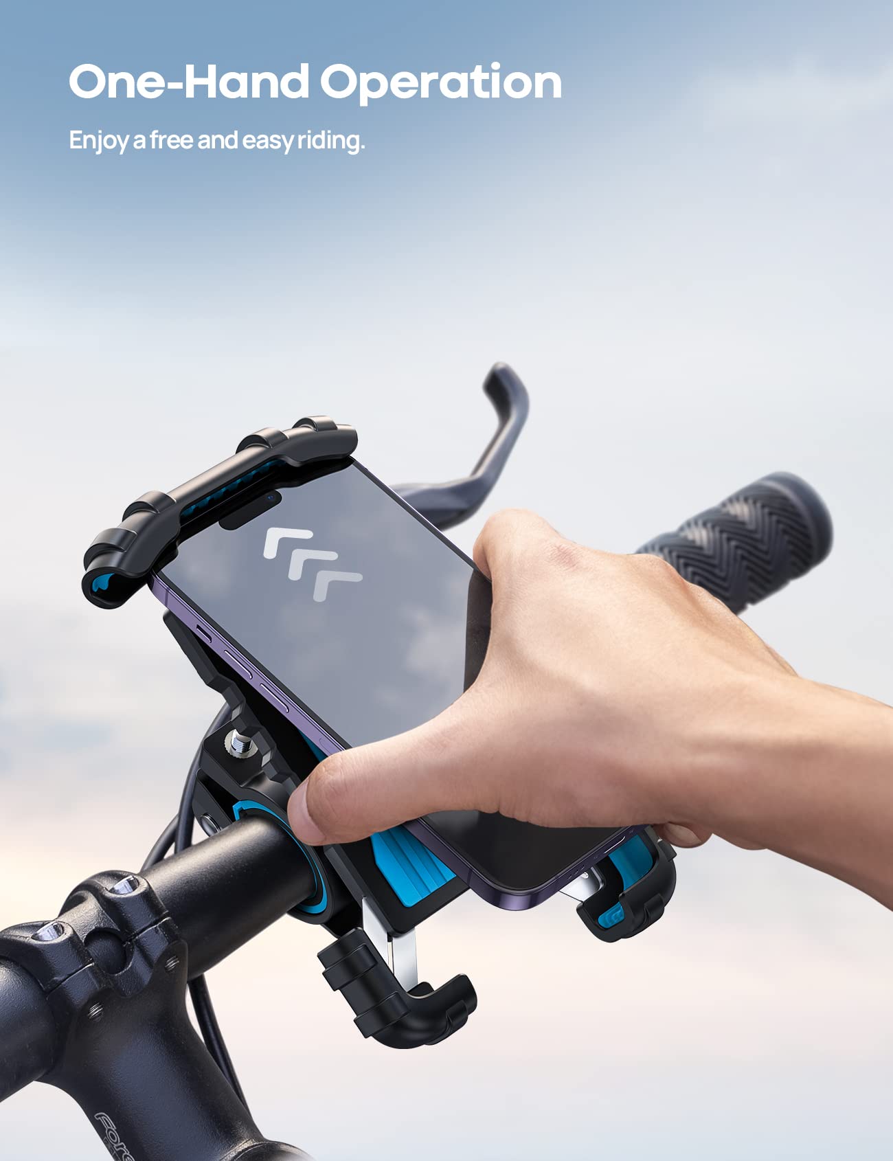 Lamicall Bike Phone Holder for Motorcycle Handlebar Clamp