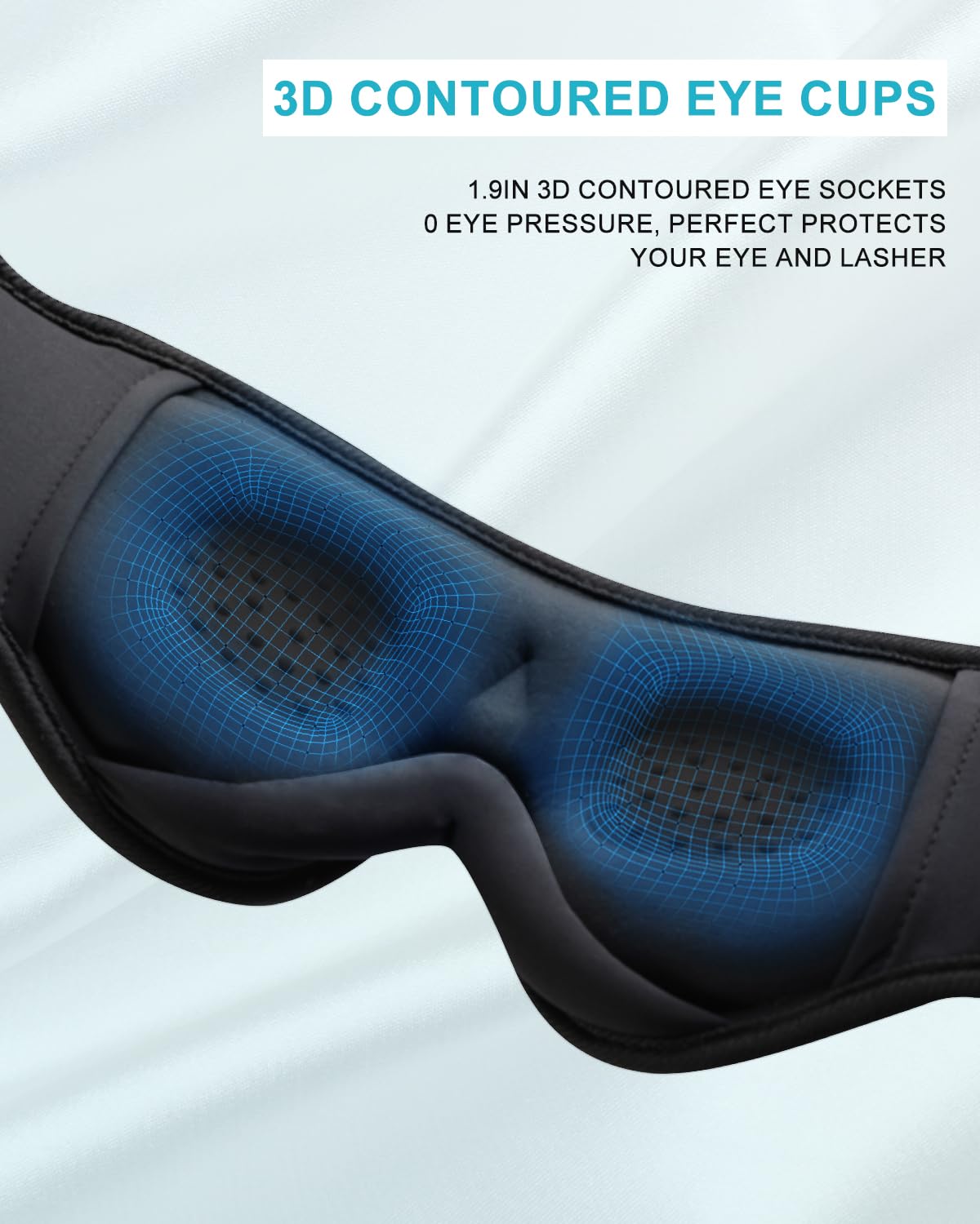 Sleep Headphones Bluetooth Eye Mask for Side Sleepers