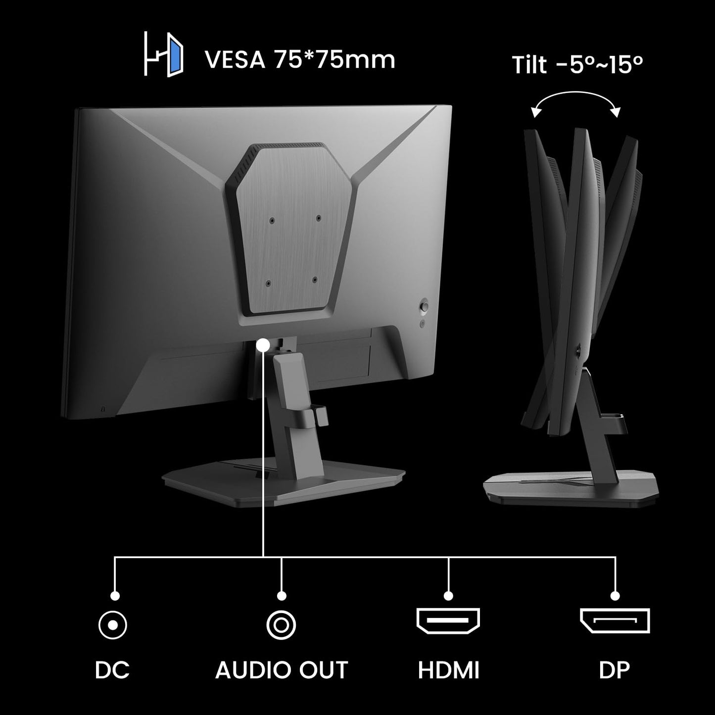 Sansui 27 Inch Curved Gaming Monitor 160Hz FreeSync HDR
