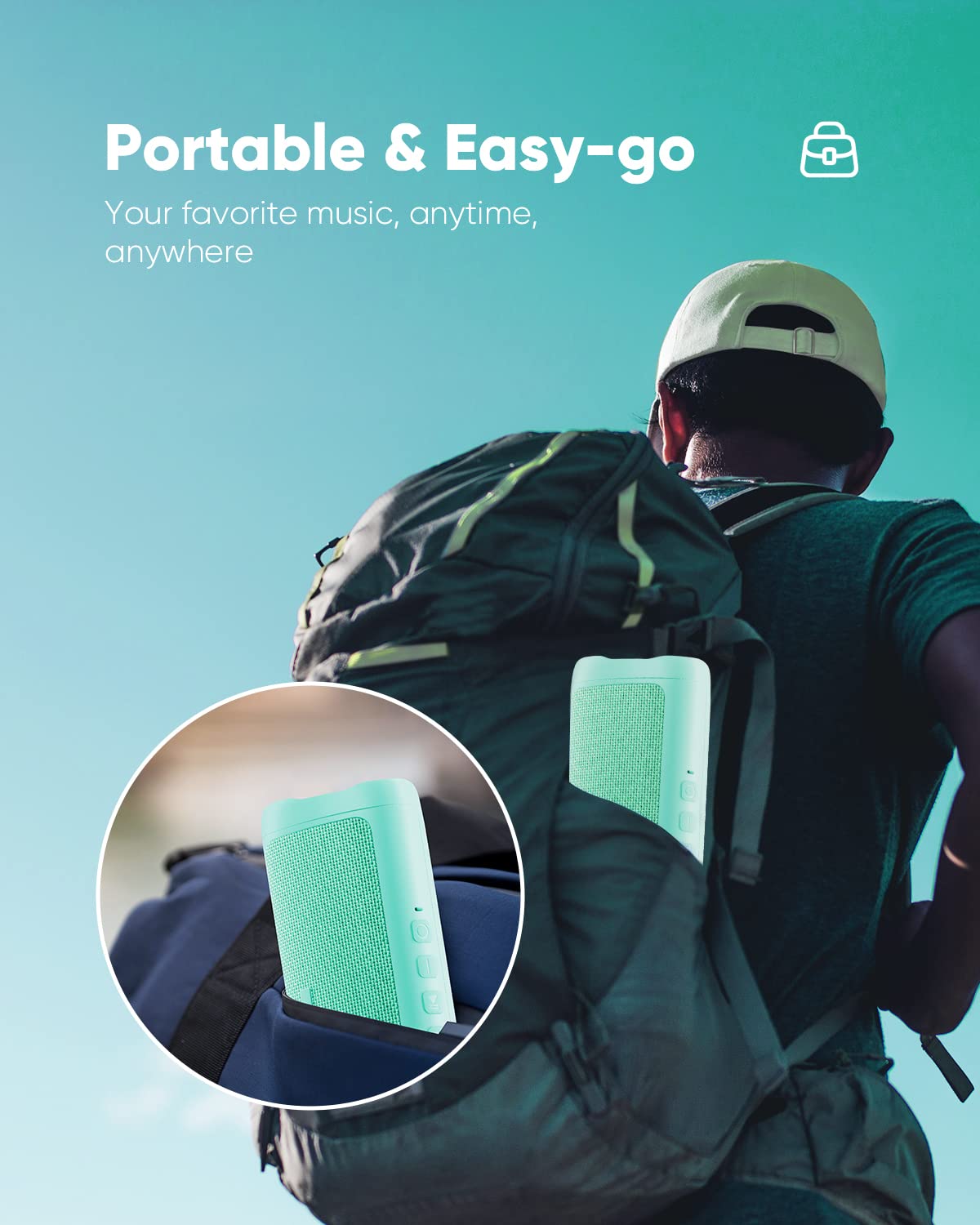 Bluetooth Speaker TWS Pair IPX5 Waterproof Portable 20H