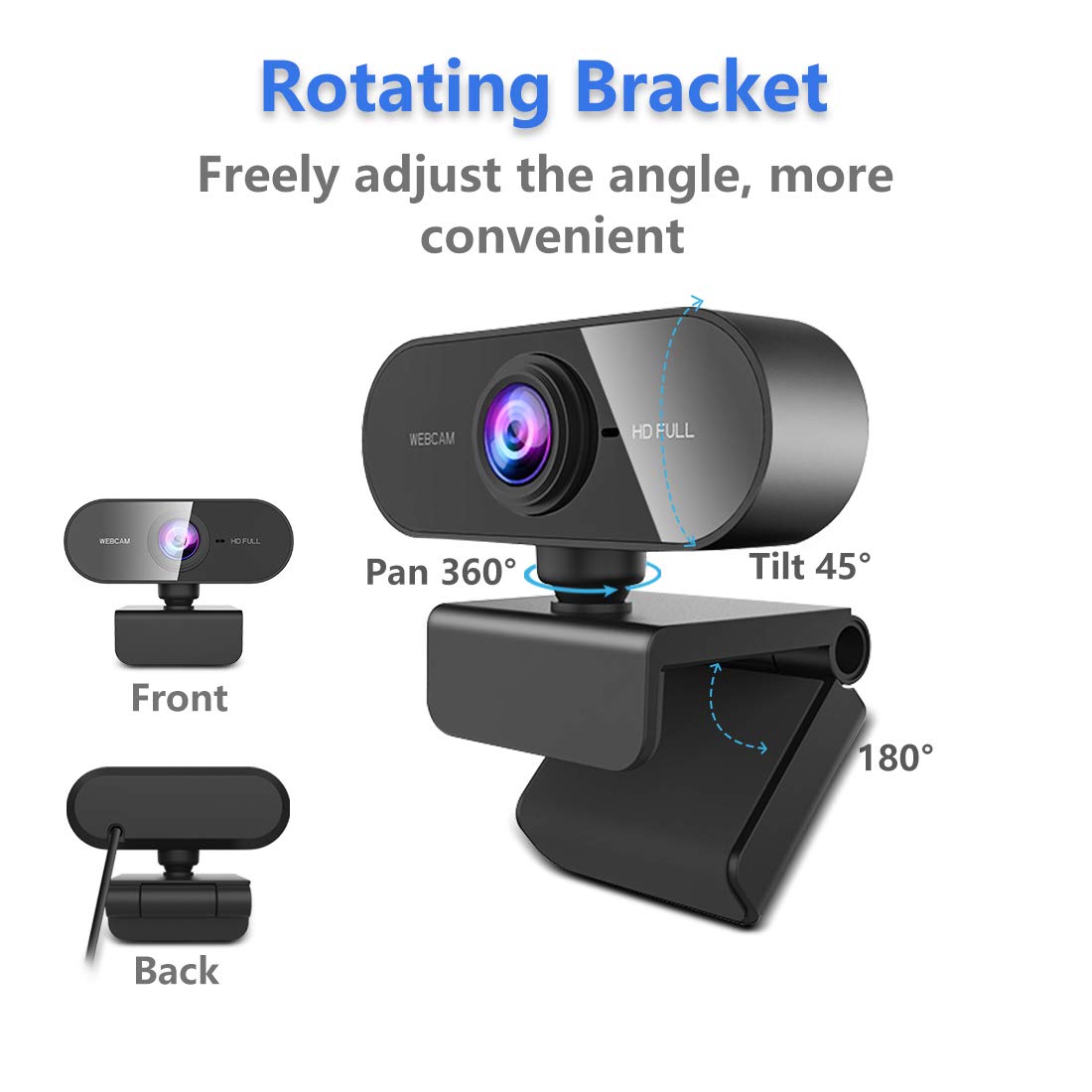1080P HD Webcam with Microphone for PC Mac Laptops YouTube