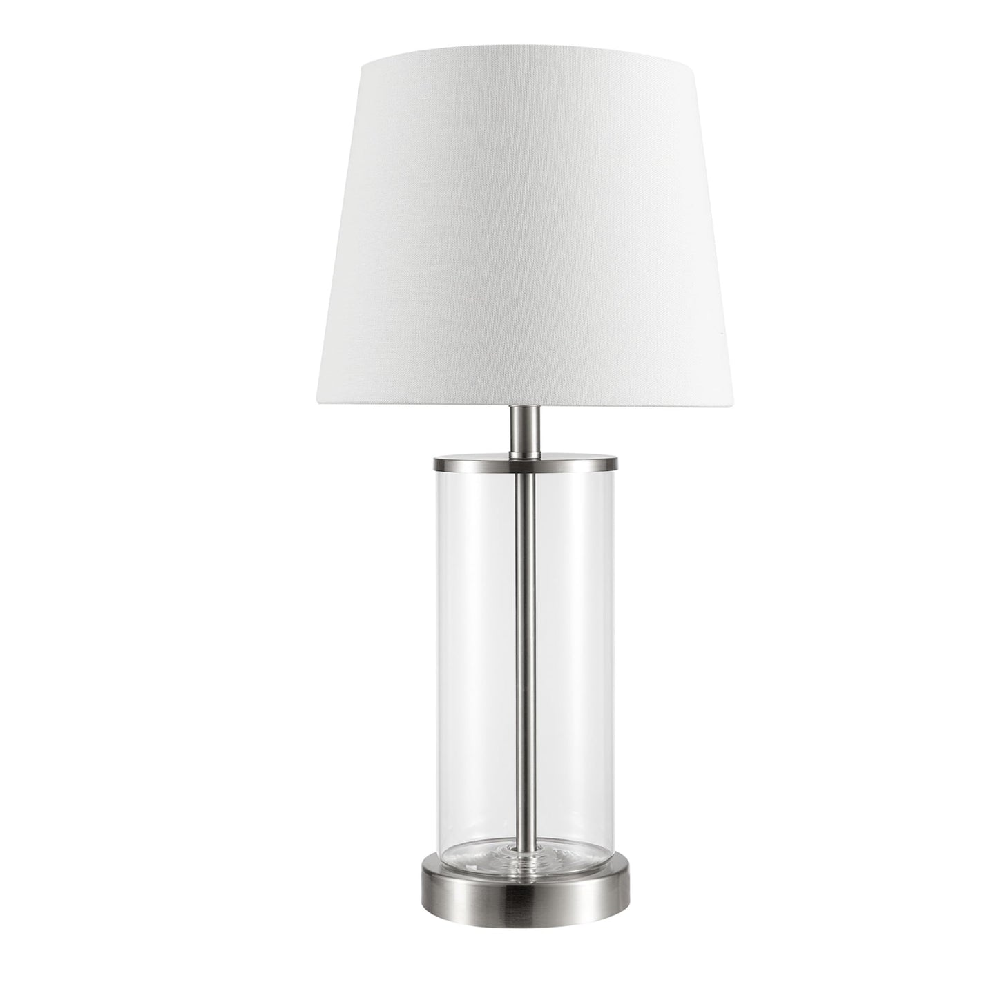 Maya 21 Inch Clear Glass Fillable Table Lamp