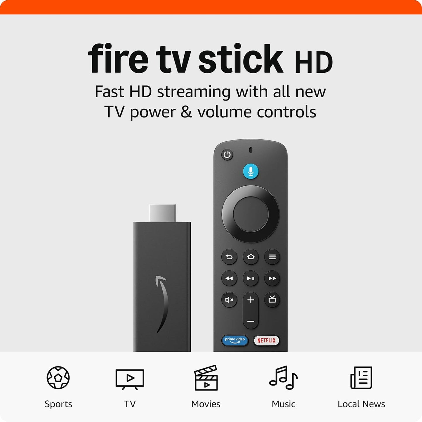 Amazon Fire TV Stick HD with Alexa Voice Remote