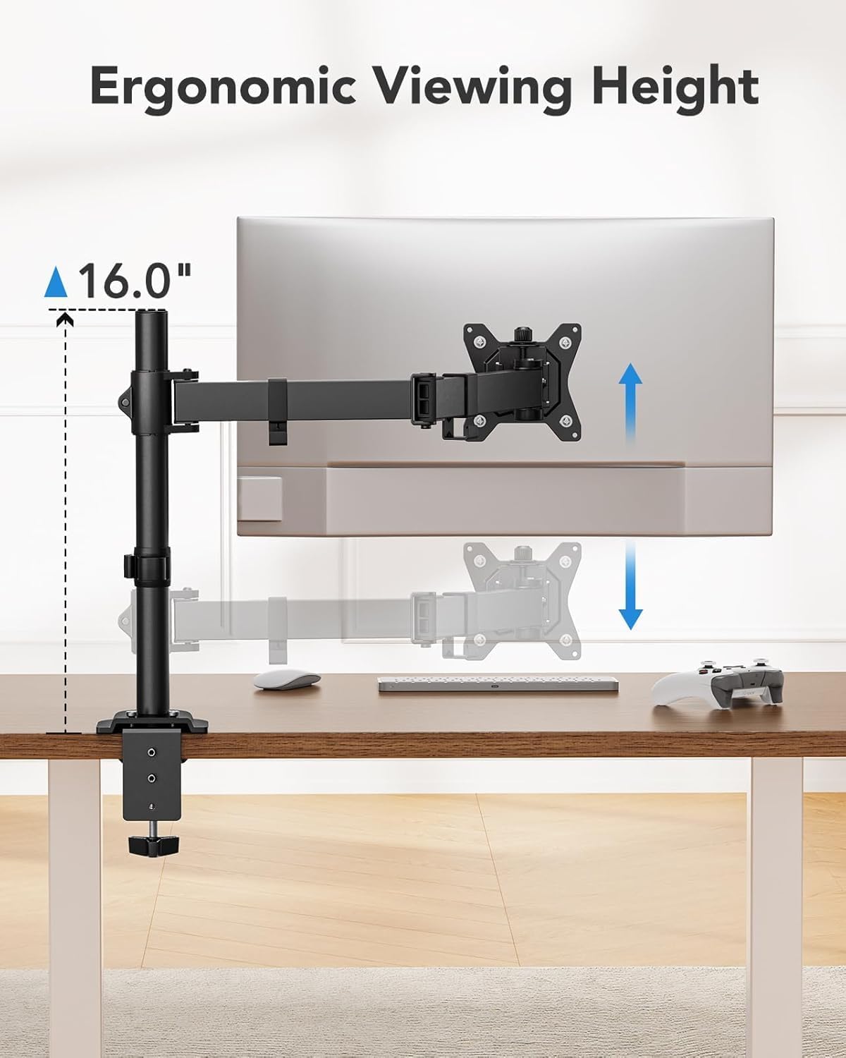Huanuo Monitor Mount for 13 to 32 Inch Monitors VESA 100x100