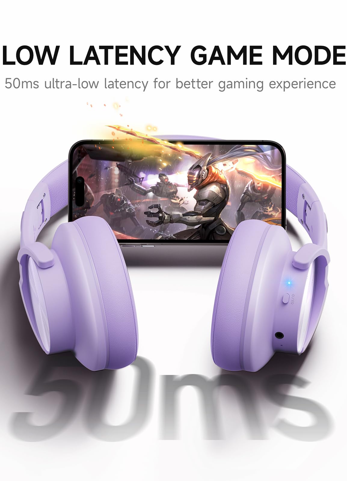 Picun B8 Bluetooth Headphones 120H Playtime With 3 EQ Modes