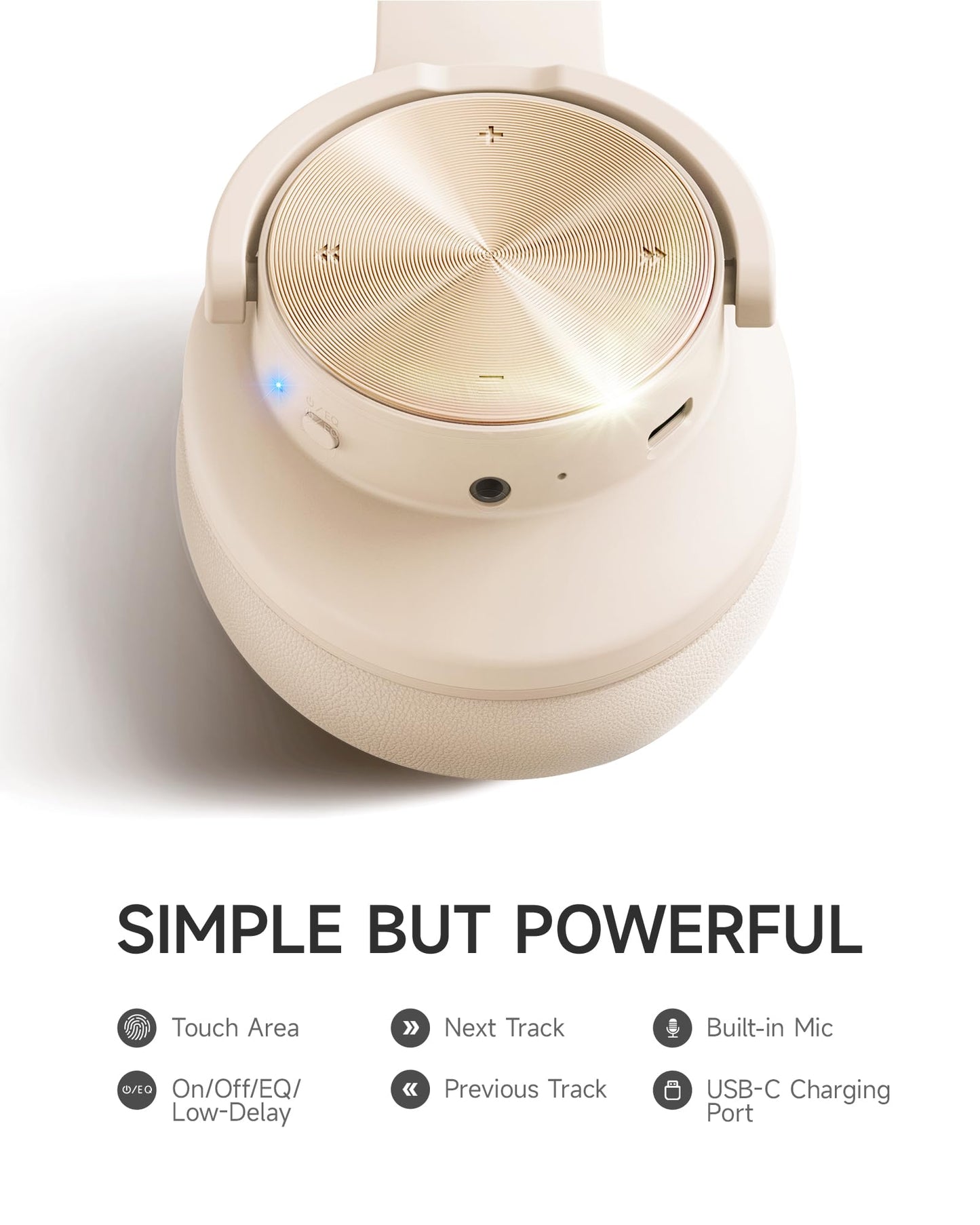 Picun B8 Bluetooth Headphones 120H Playtime With 3 EQ Modes