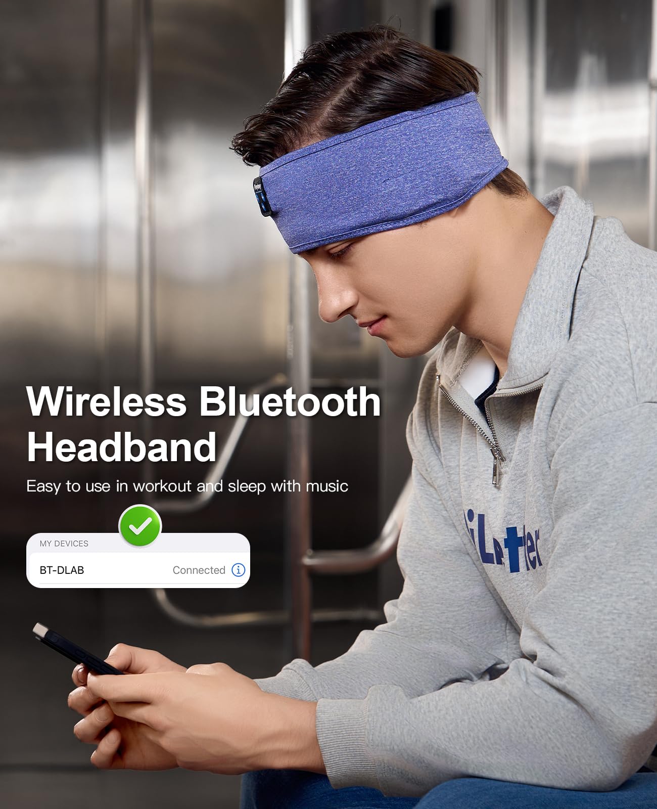 Perytong Sleep Headphones Wireless Bluetooth Headband
