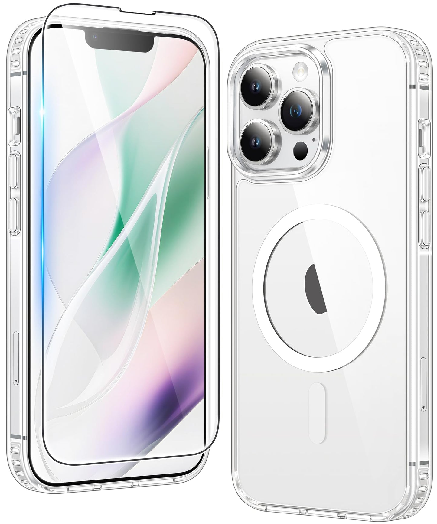 FNTCASE Clear Case For iPhone 17 Pro Max Screen Protector