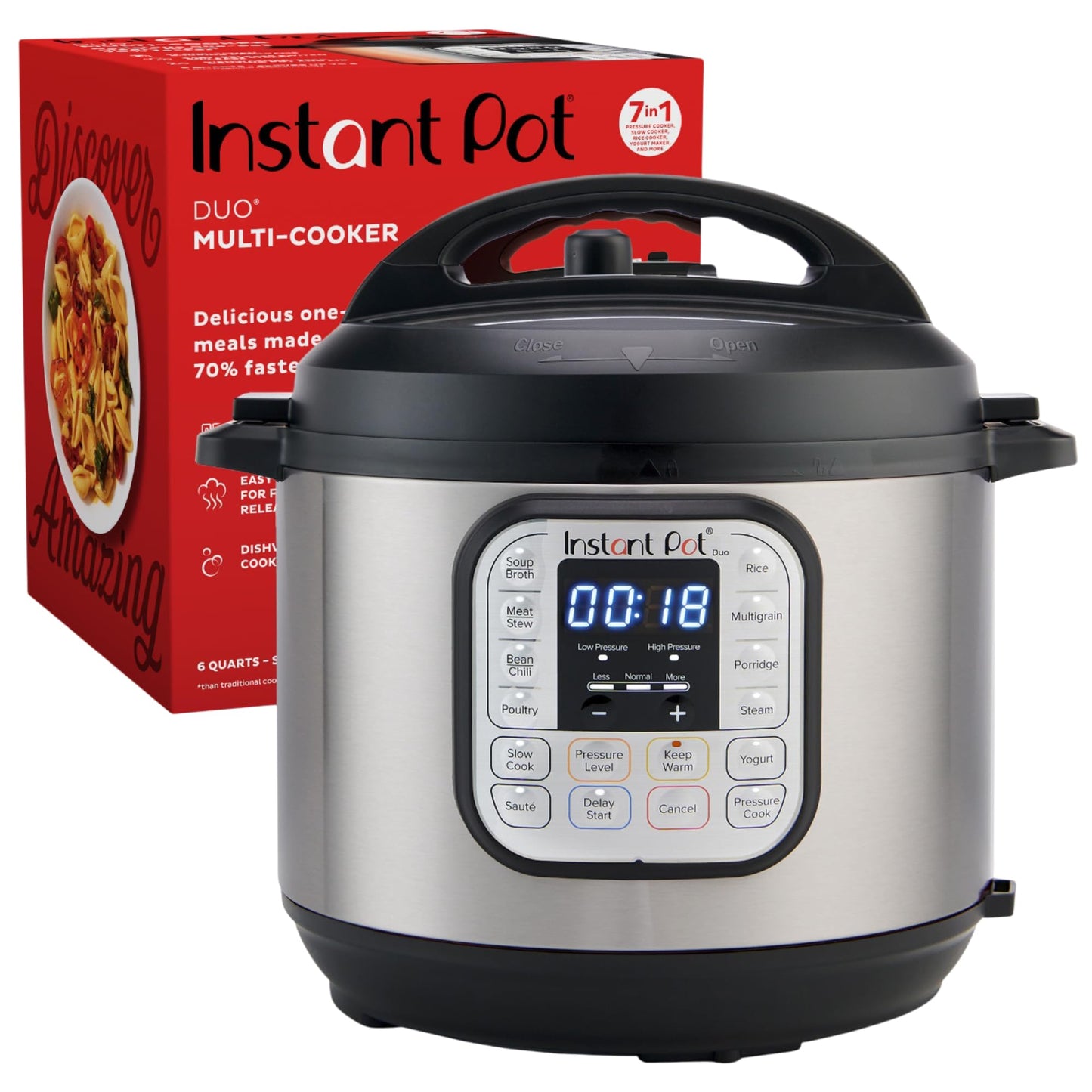 Instant Pot Duo Mini Electric Pressure Cooker with Recipe App