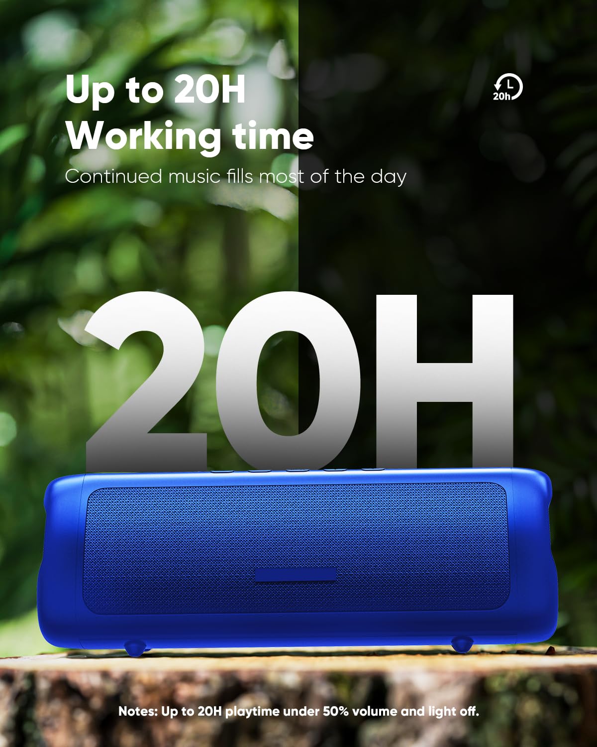 Bluetooth Speaker TWS Pair IPX5 Waterproof Portable 20H