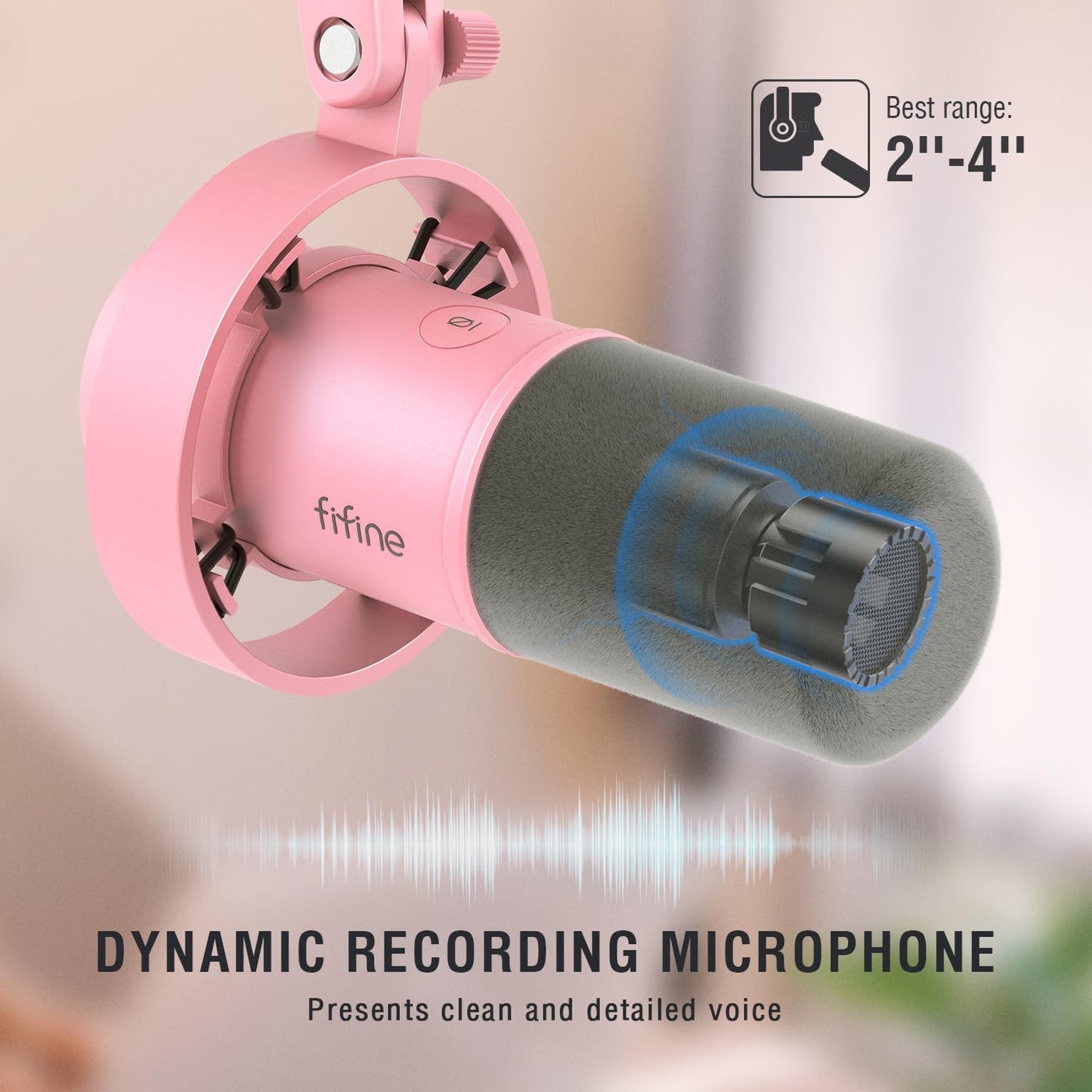 FIFINE Dynamic Microphone XLR USB Podcast Studio Mic