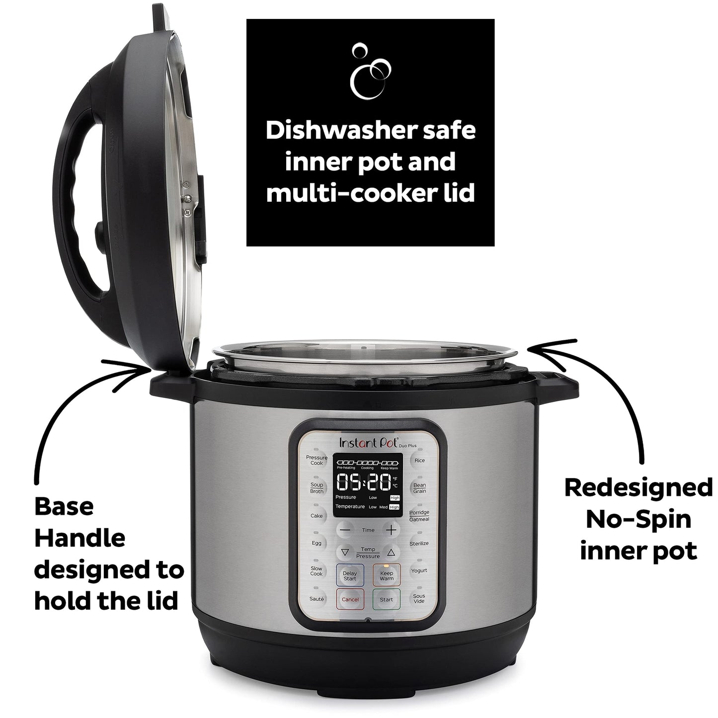 Instant Pot Duo Plus 9-in-1 Multicooker with Recipes