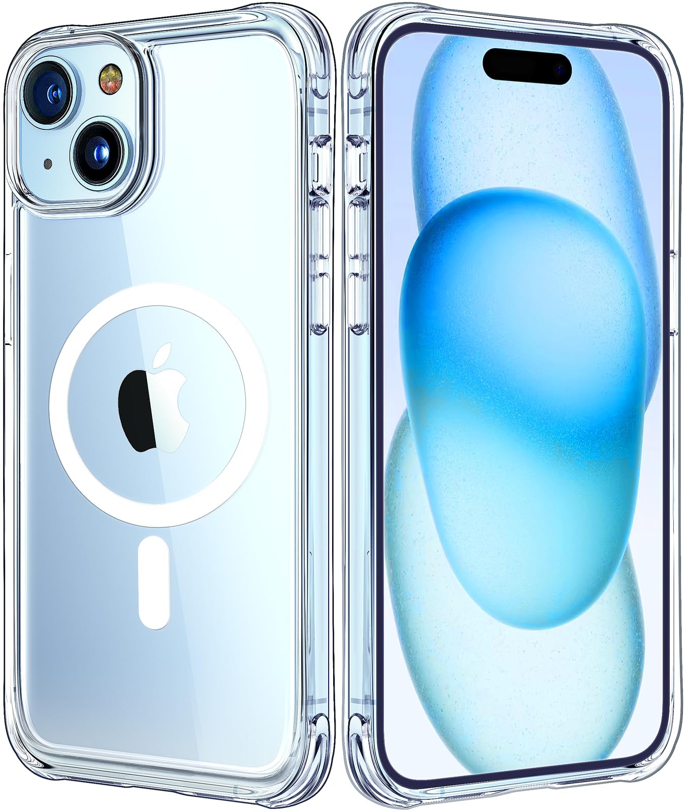 Mkeke Clear Case for iPhone 17 Pro Max Shockproof Bumper