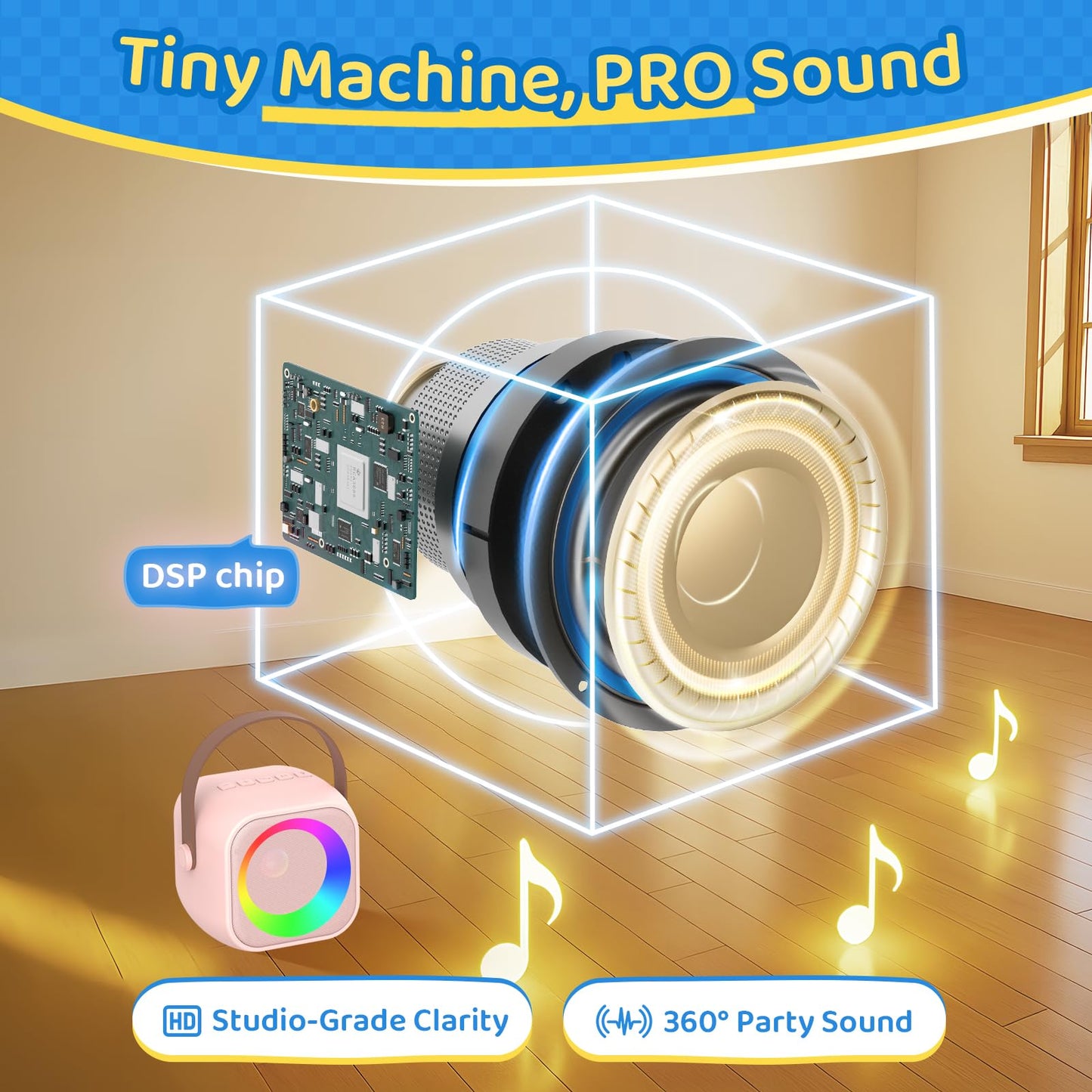 Karaoke Machine For Kids All In One Microphone Toys Gift