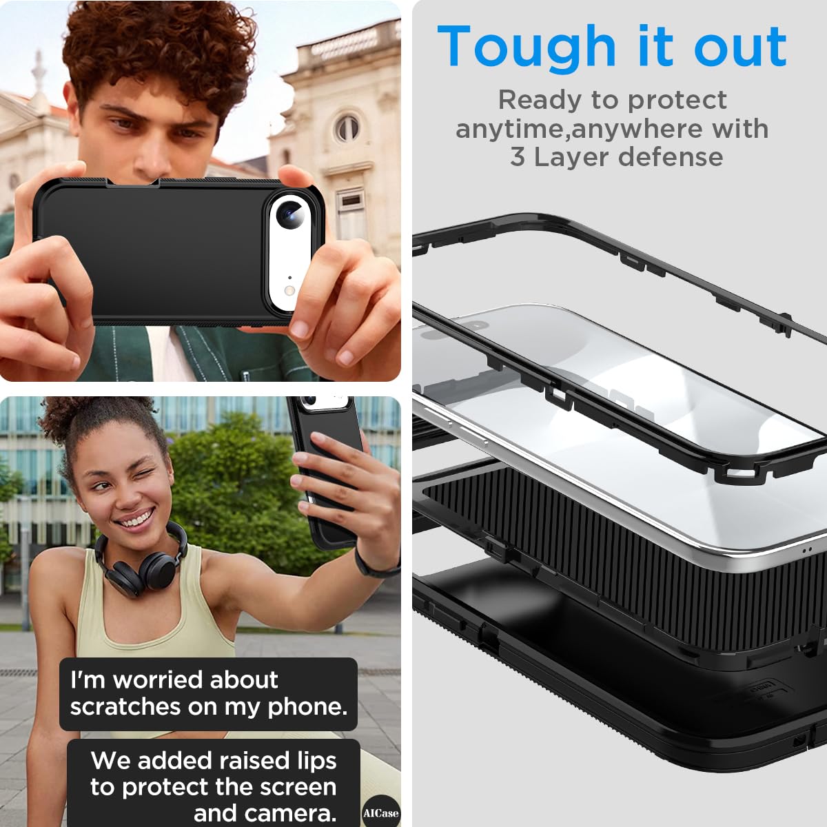 AICase Belt Clip Holster Case For IPhone 17 Pro Max 6 Inch