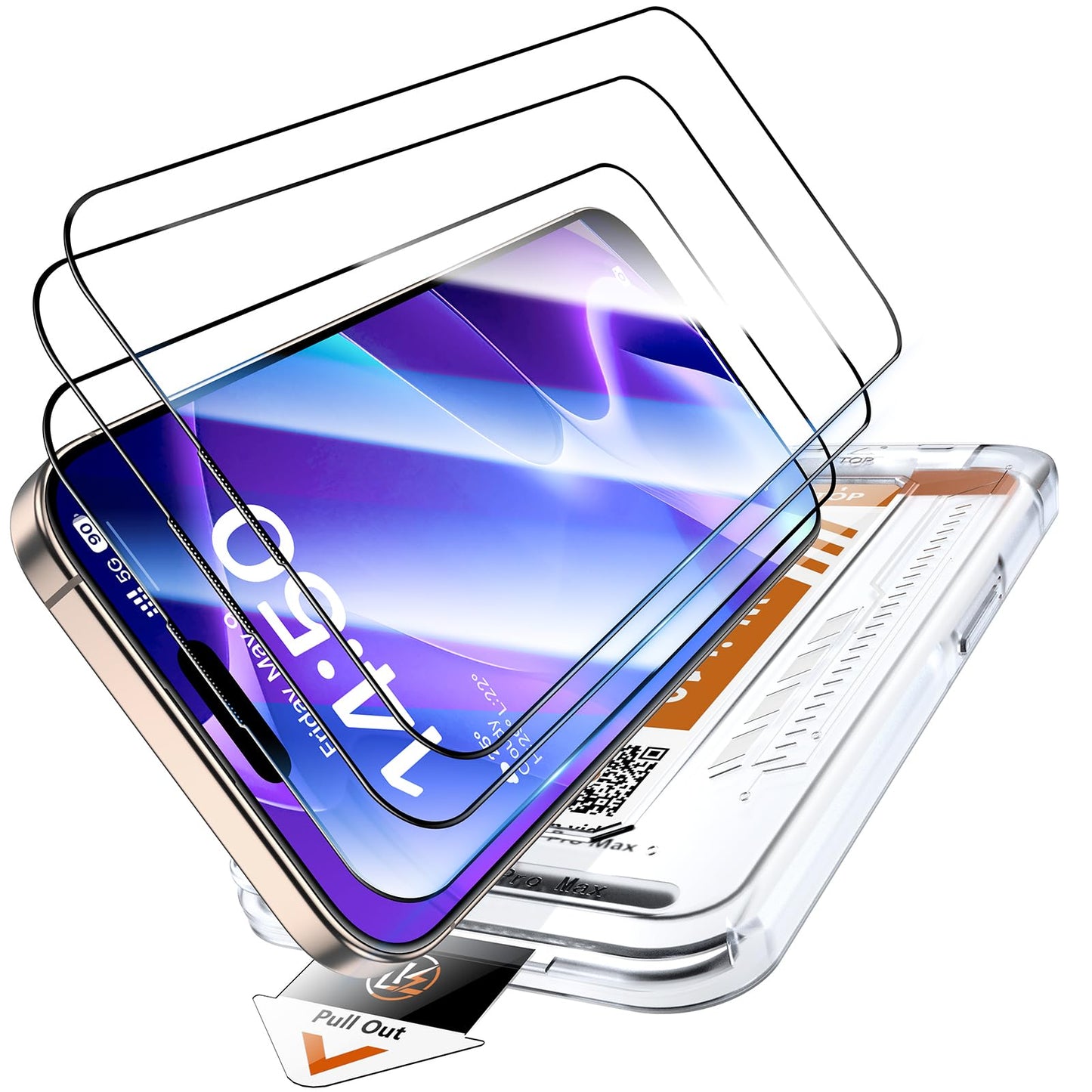 LK 2 Tempered Glass Screen Protector For iPhone 17 Pro Max