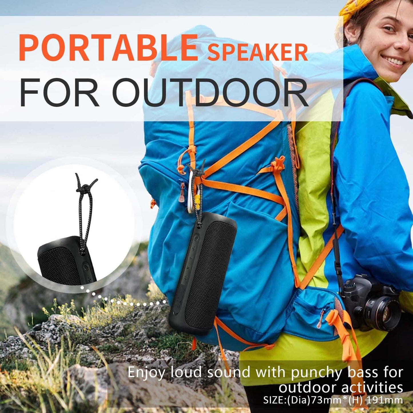 Wireless Portable Speaker IPX7 Waterproof 25W Stereo Sound