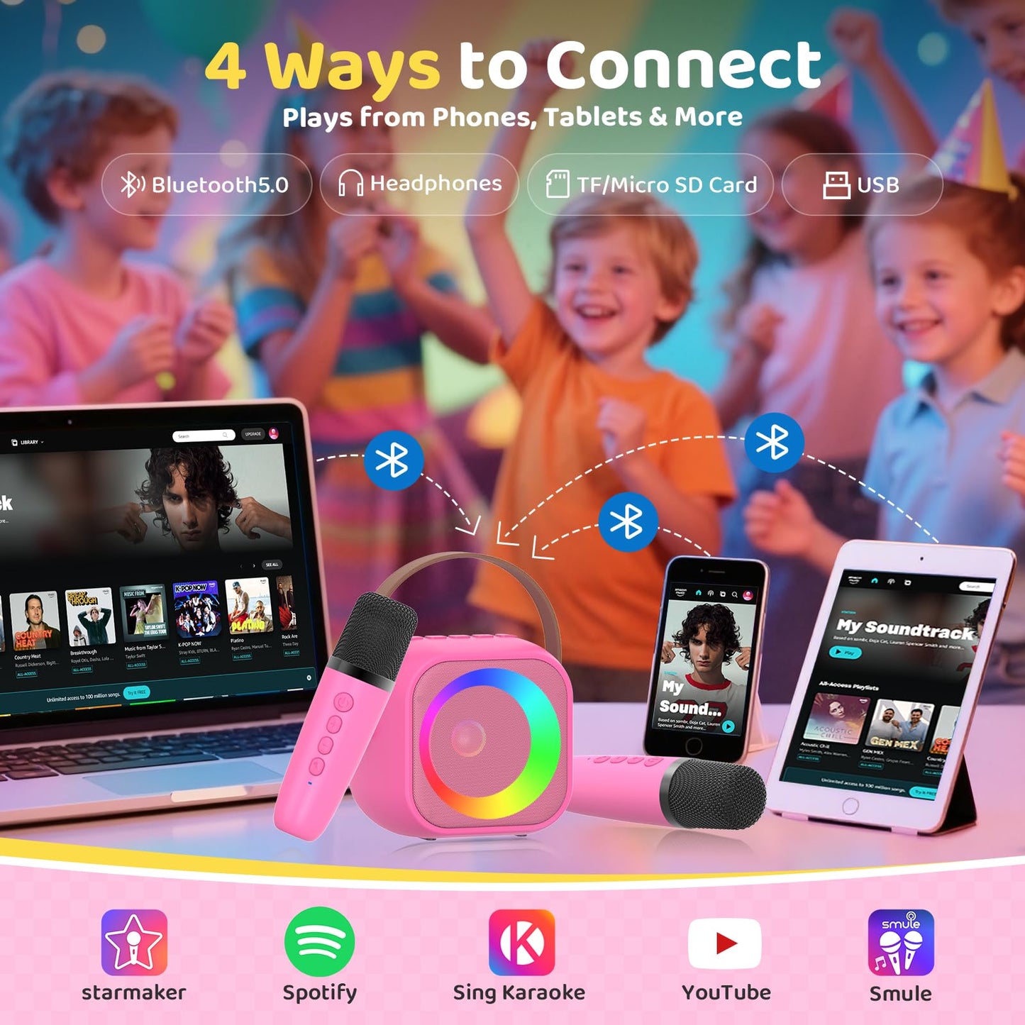 Karaoke Machine For Kids All In One Microphone Toys Gift