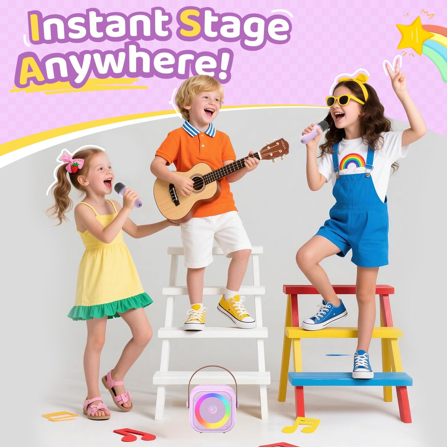 Karaoke Machine For Kids All In One Microphone Toys Gift