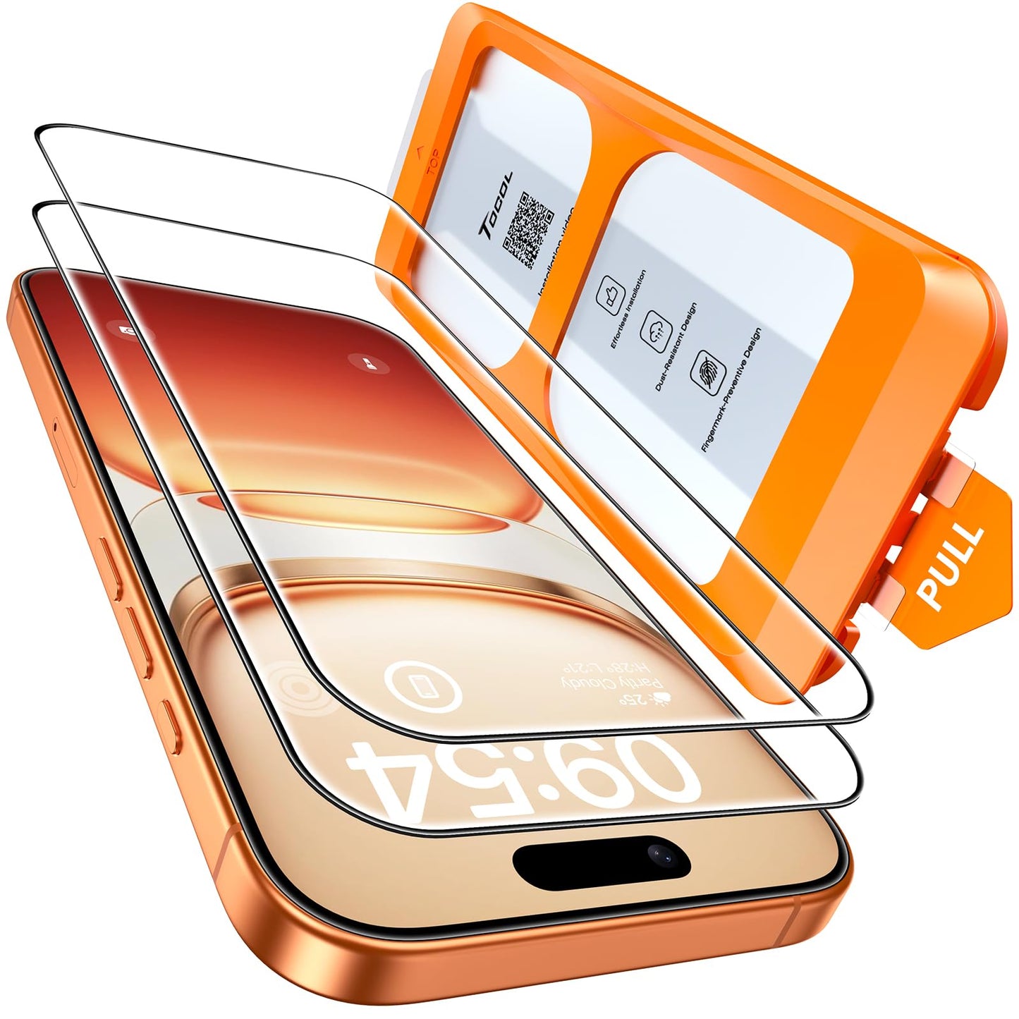 TOCOL iPhone 17 Pro Max Screen Protector 6.9 Inch Glass