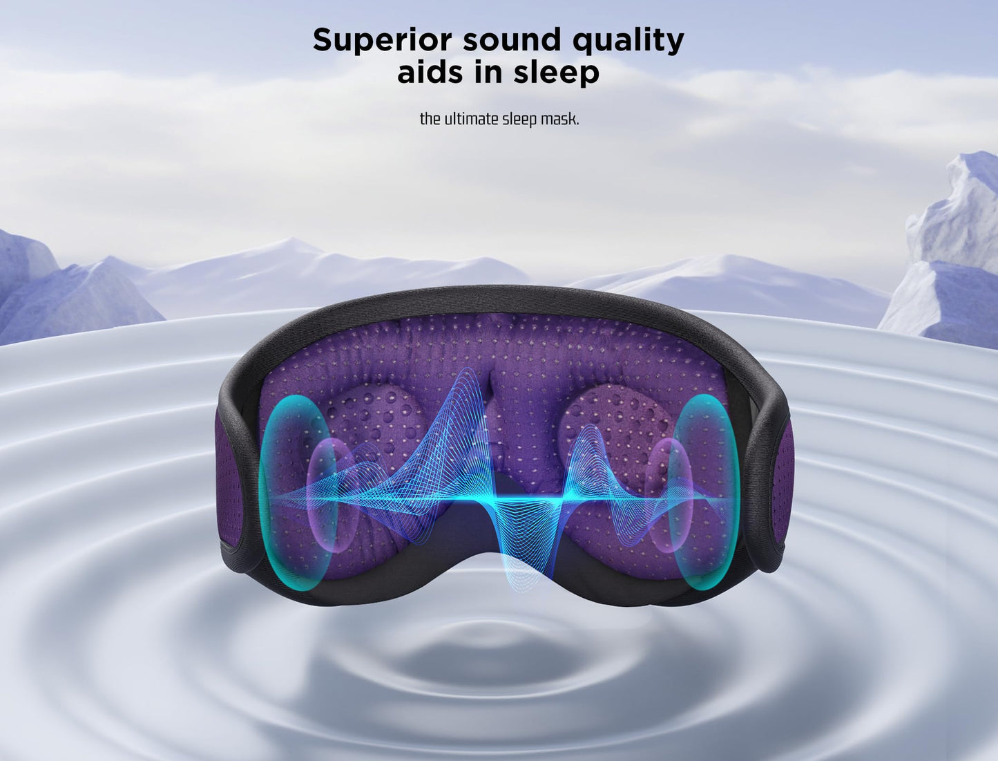 Sleep Headphones Bluetooth Eye Mask for Side Sleepers