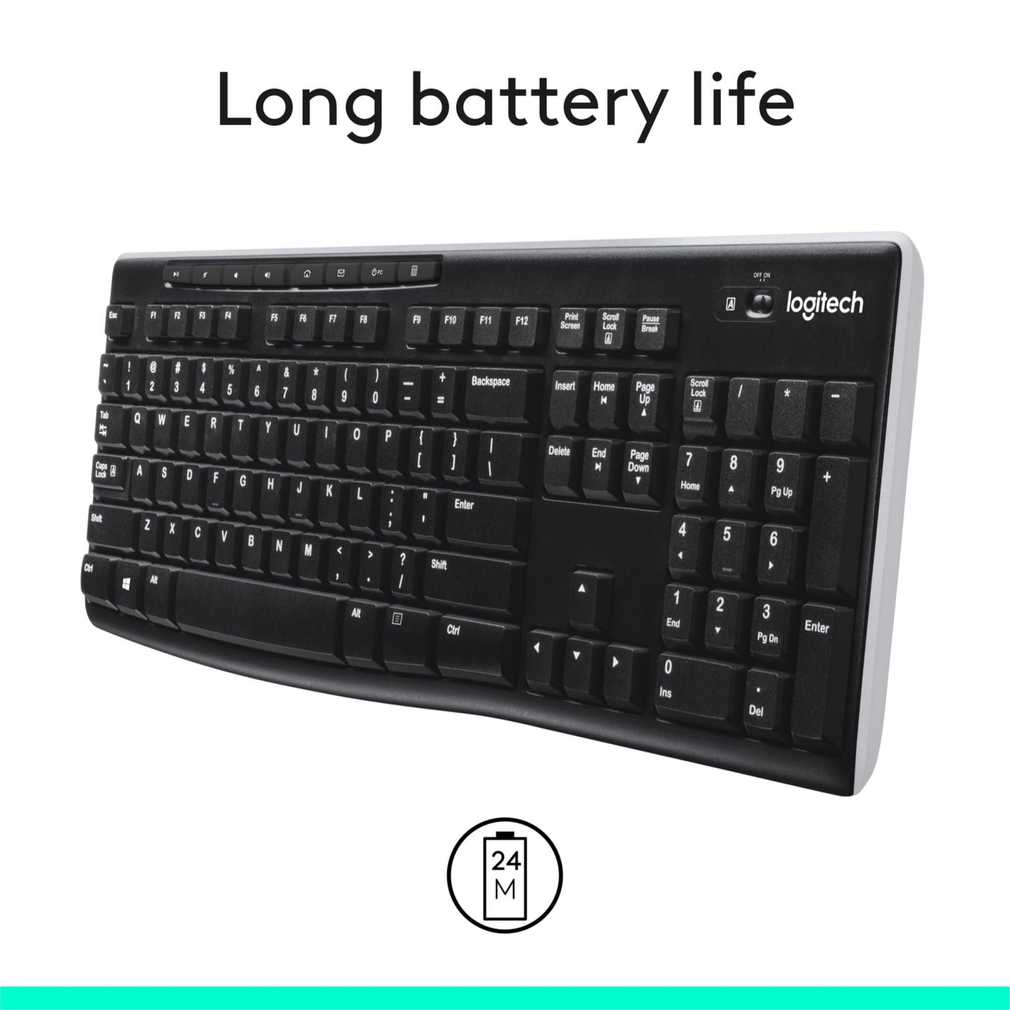 Logitech MK270 Wireless Keyboard and Mouse Combo for Easy Computing