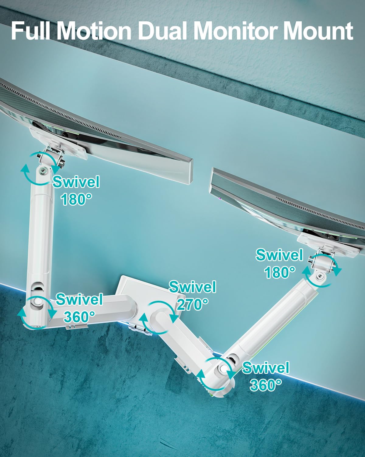 Freelift Pro Monitor Desk Mount 13-32 Inch Gas Spring Arm