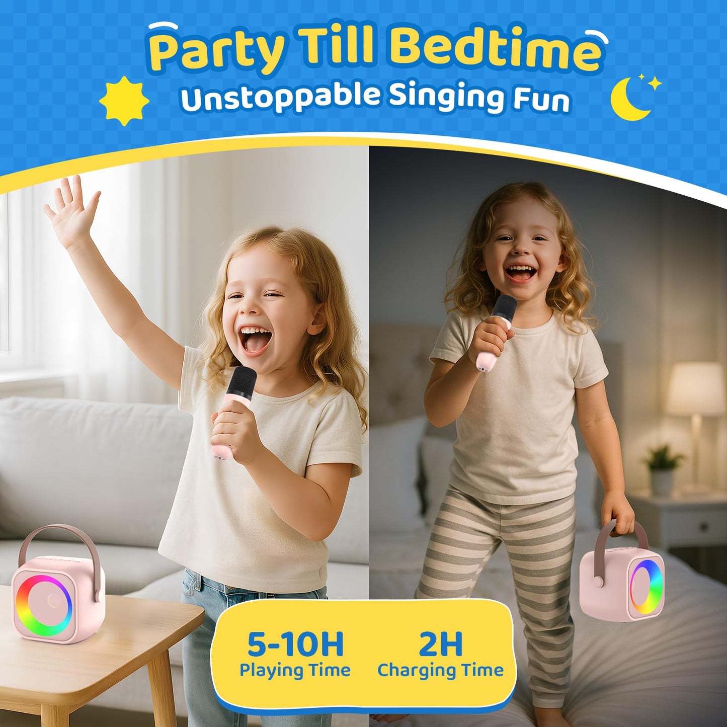 Karaoke Machine For Kids All In One Microphone Toys Gift