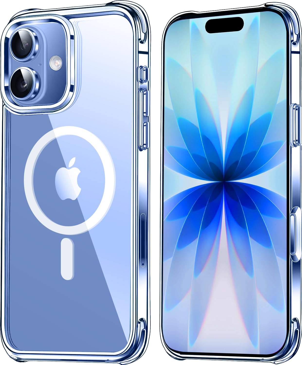 Mkeke Clear Case for iPhone 17 Pro Max Shockproof Bumper