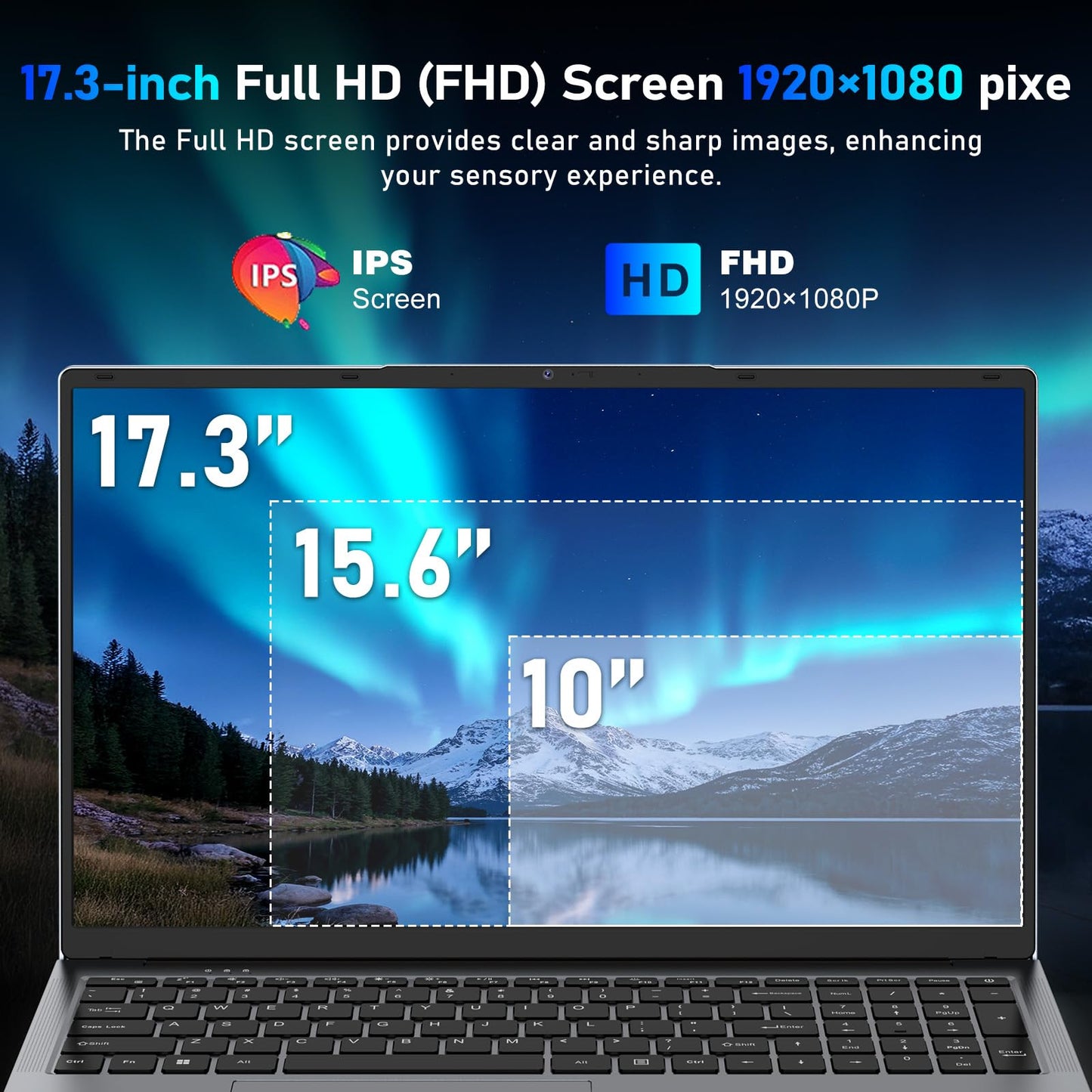 2025 17.3 Inch Gaming Laptop N150 3.6GHz 16GB RAM 1TB SSD