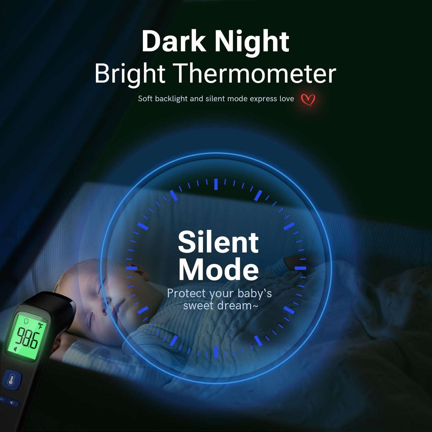 No Touch Digital Thermometer with Fever Alarm for Home Use