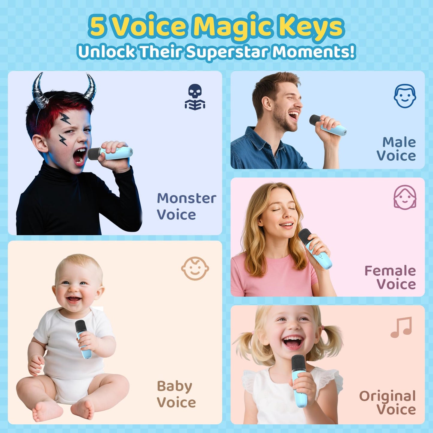 Karaoke Machine For Kids All In One Microphone Toys Gift
