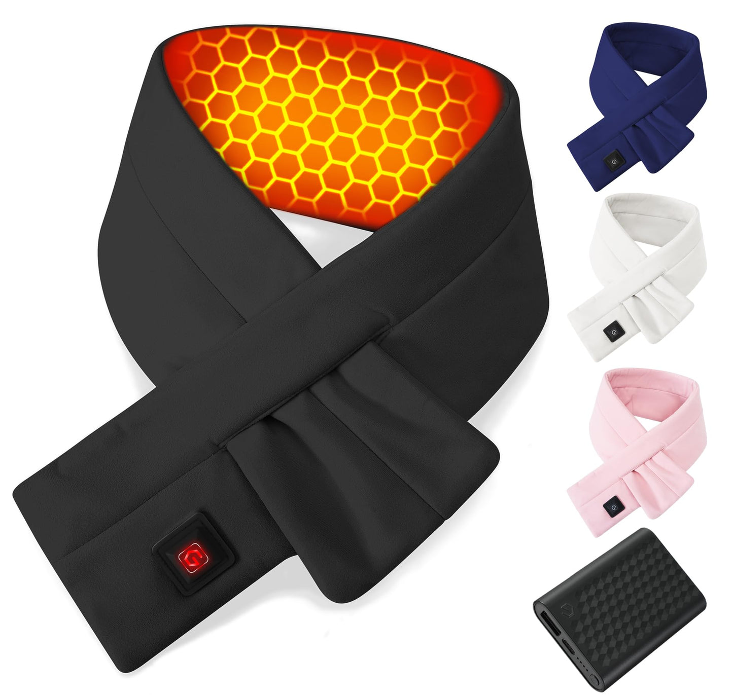 Wulcea Graphene Heated Scarf For Women 6000mAh Fast Charge