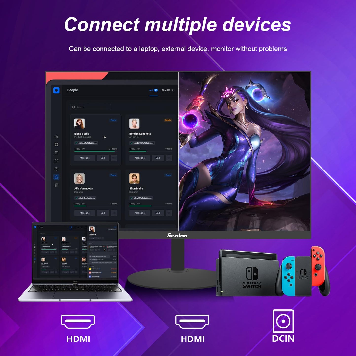 27 Inch IPS Gaming Monitor 100Hz Frameless 1080P HDMI