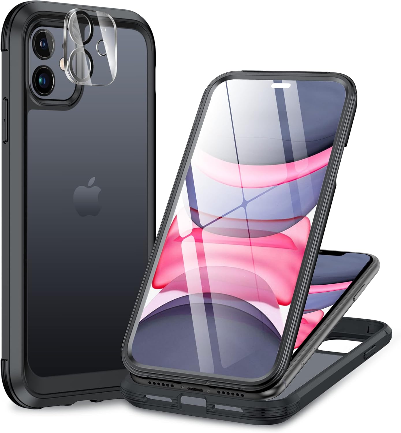 Miracase Glass Series iPhone 11 Rugged Case 6.1 9H Purple