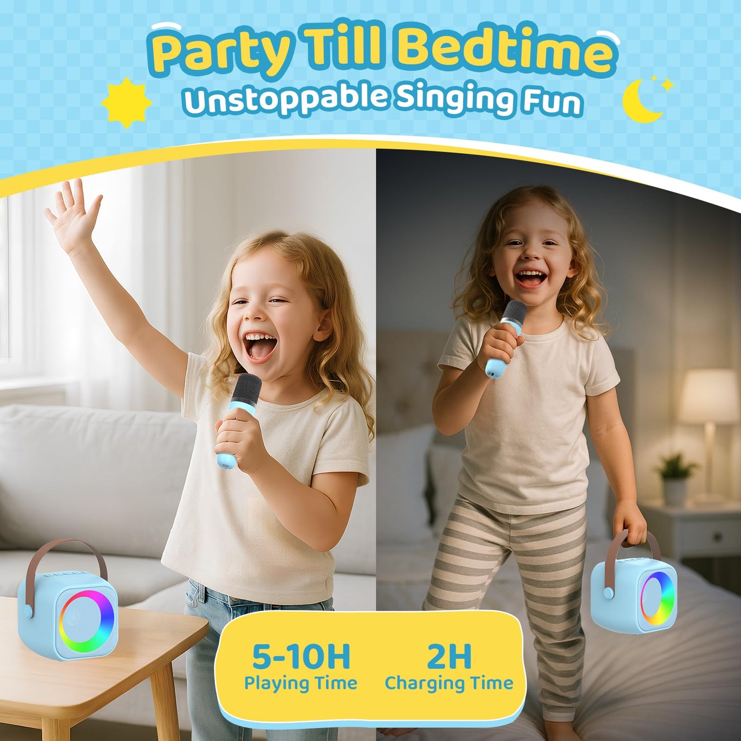Karaoke Machine For Kids All In One Microphone Toys Gift