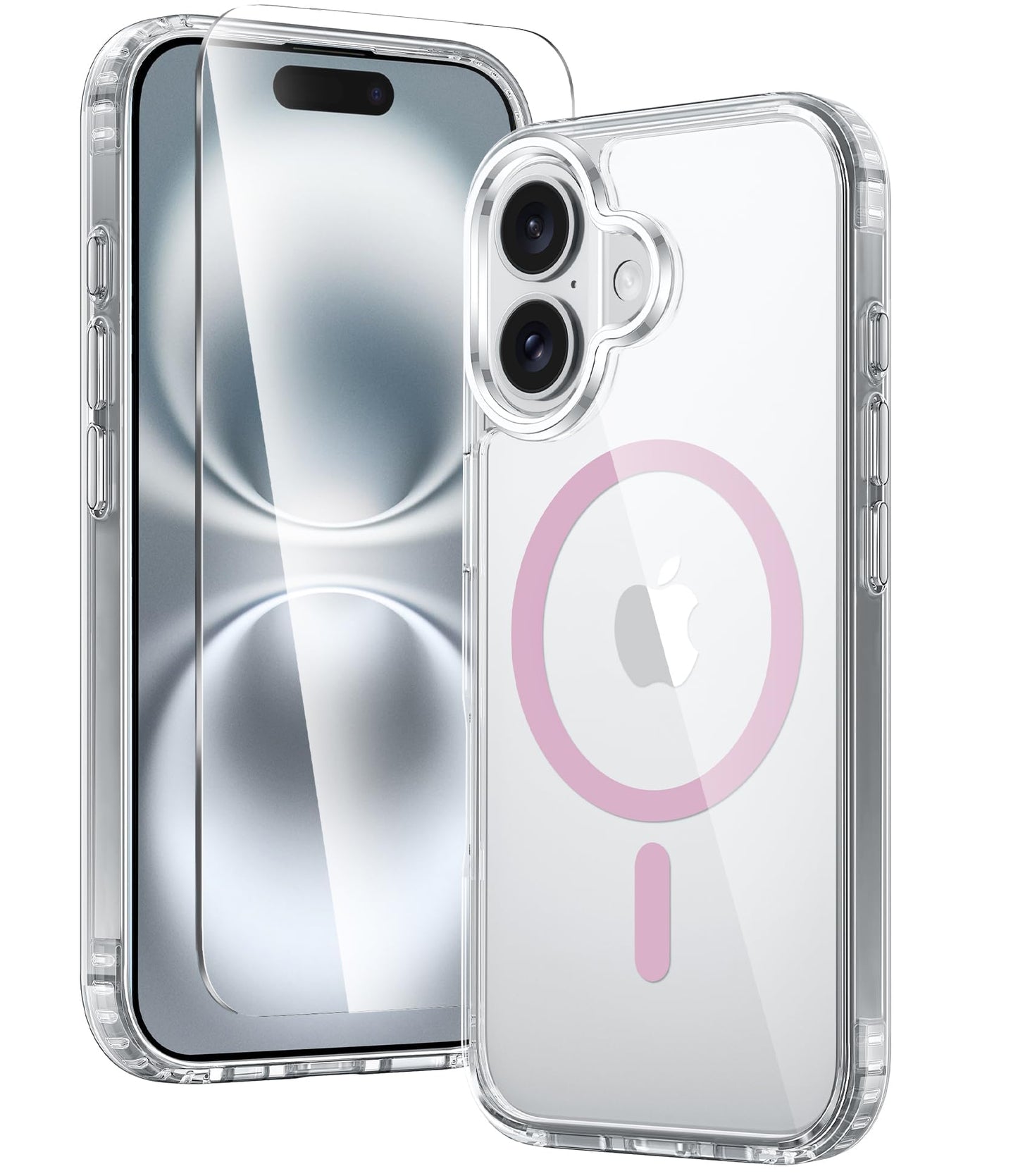 FNTCASE Clear Case For iPhone 17 Pro Max Screen Protector