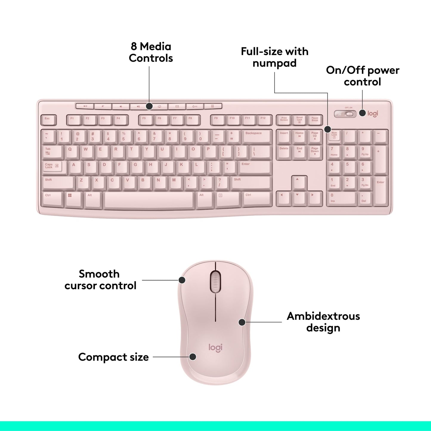 Logitech MK270 Wireless Keyboard and Mouse Combo for Easy Computing