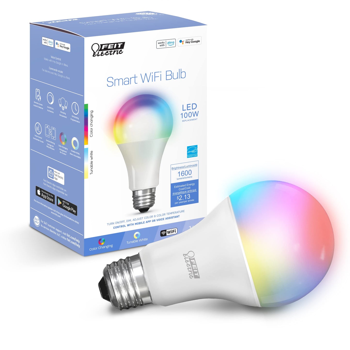 Smart RGB Color Changing LED Bulbs for Home Automation