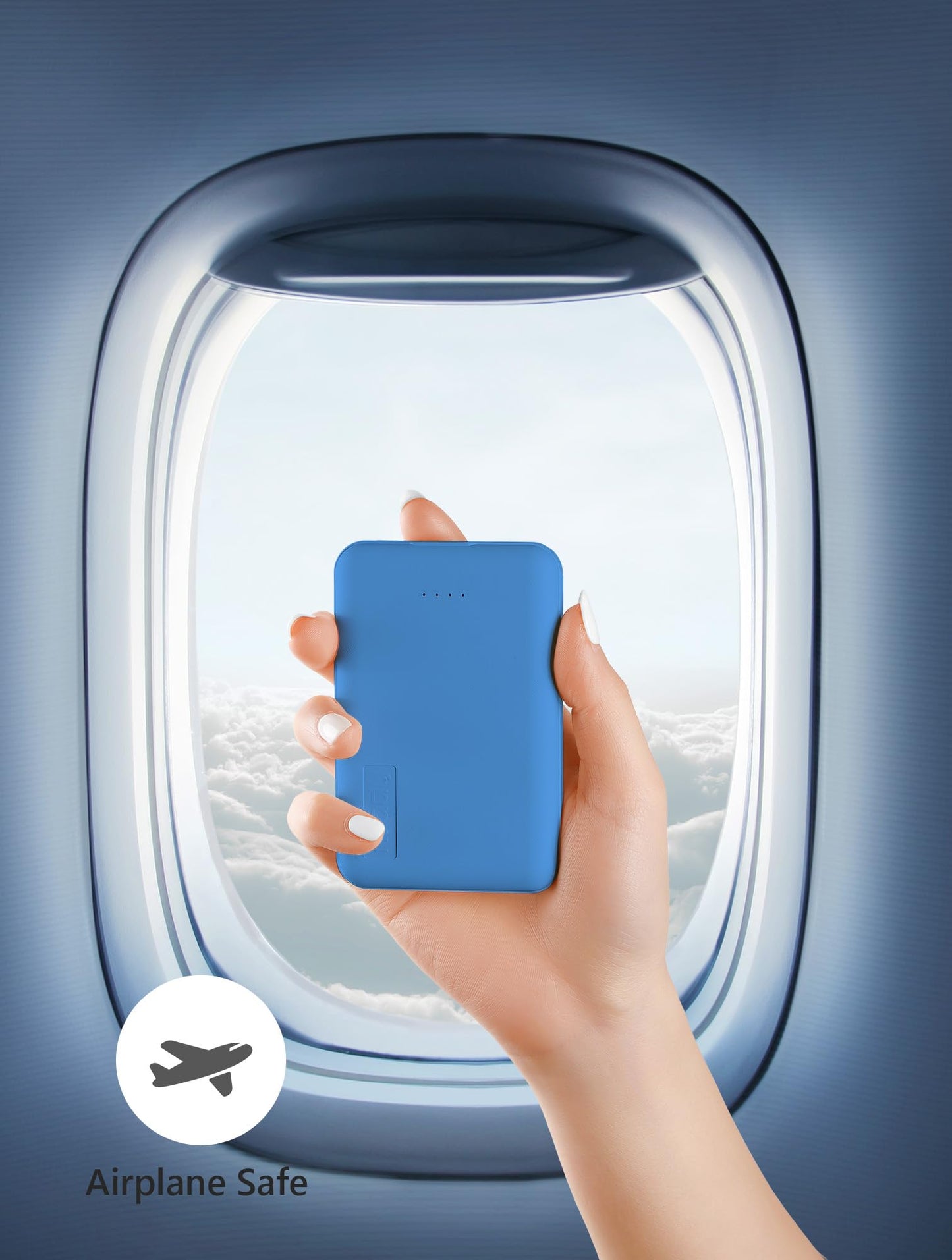 Miady 2 Pack 5000mAh Mini Portable Charger 5V USB C Output