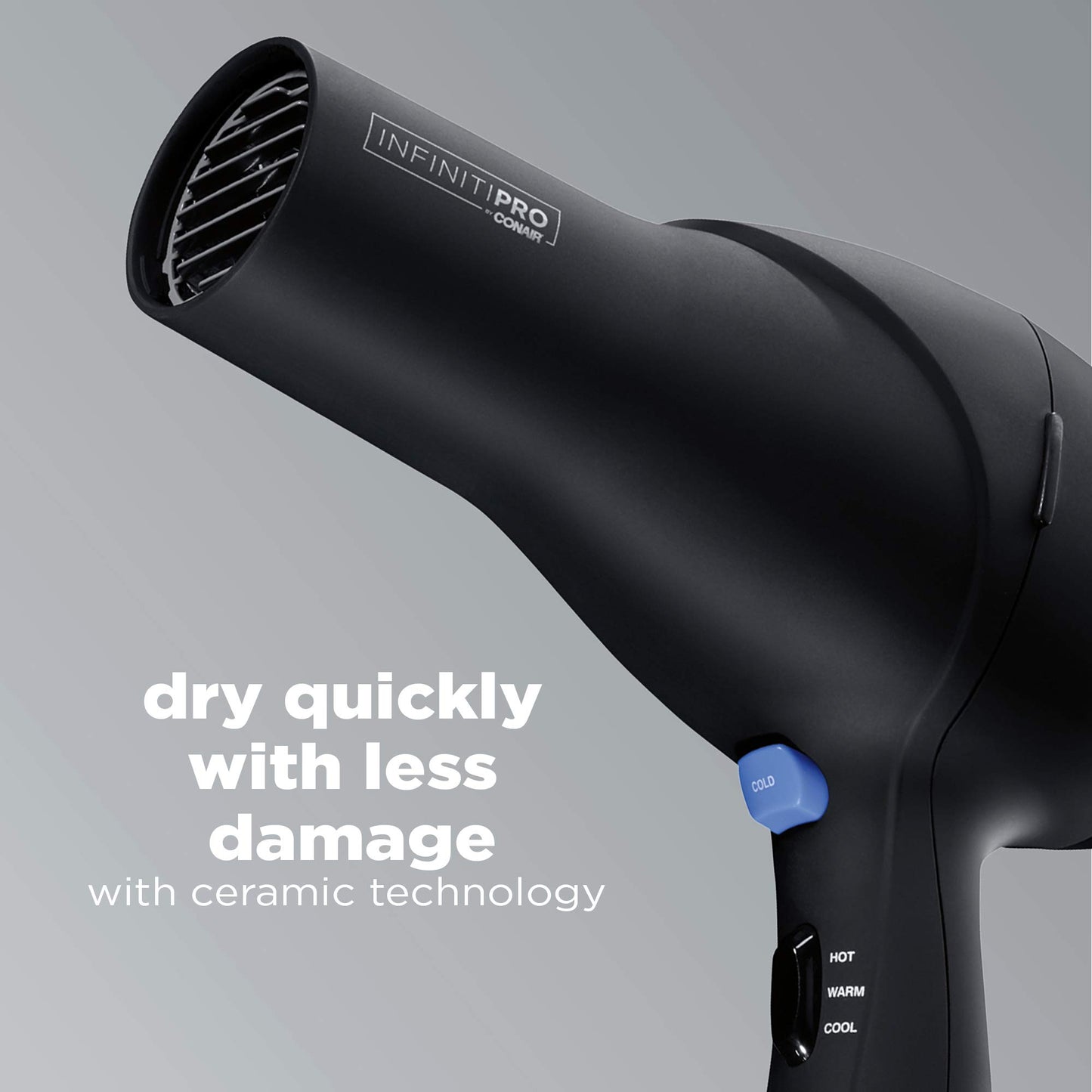 InfinitiPRO Hair Dryer With Diffuser For Faster Drying