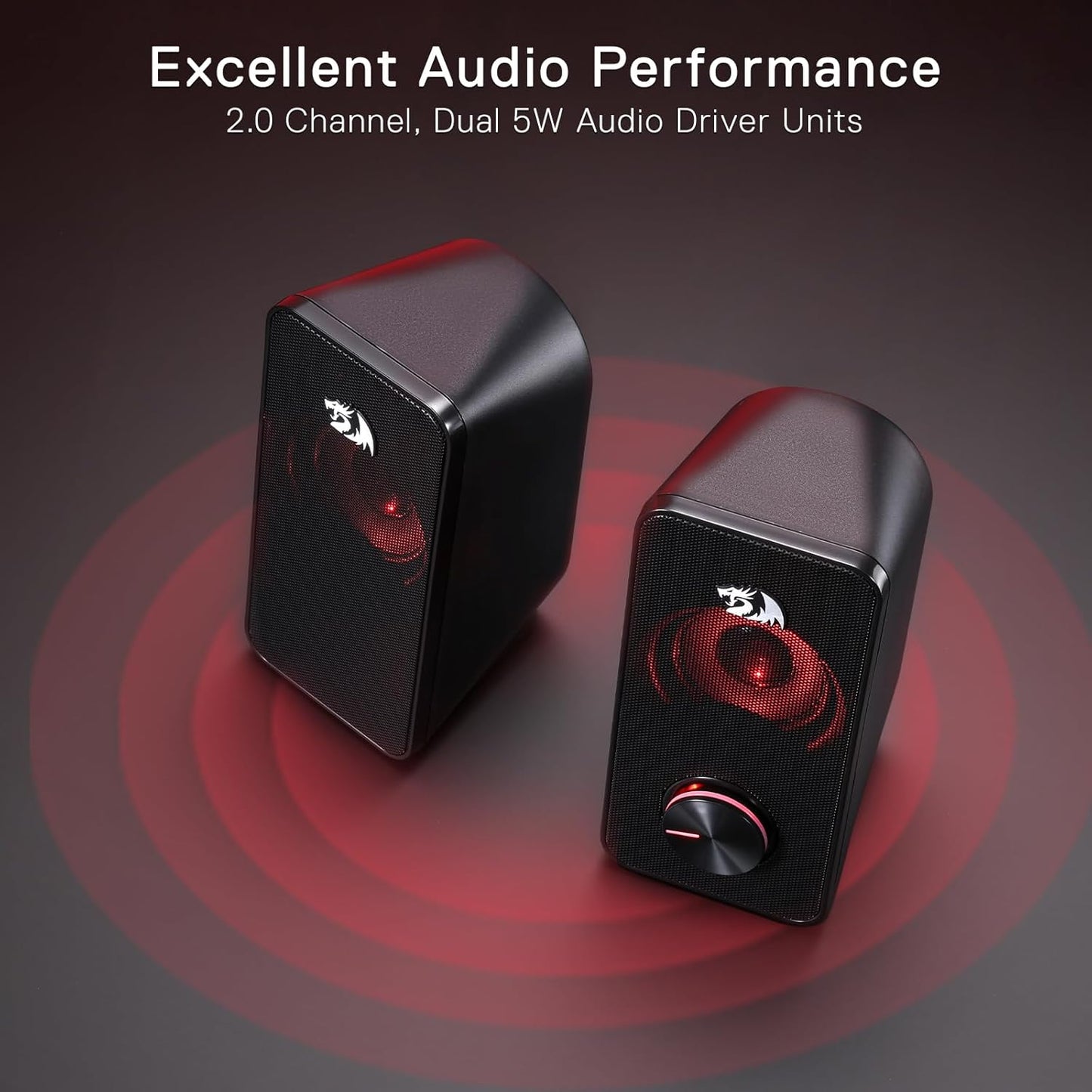 Redragon GS500 Stentor Gaming Speakers with Quality Bass