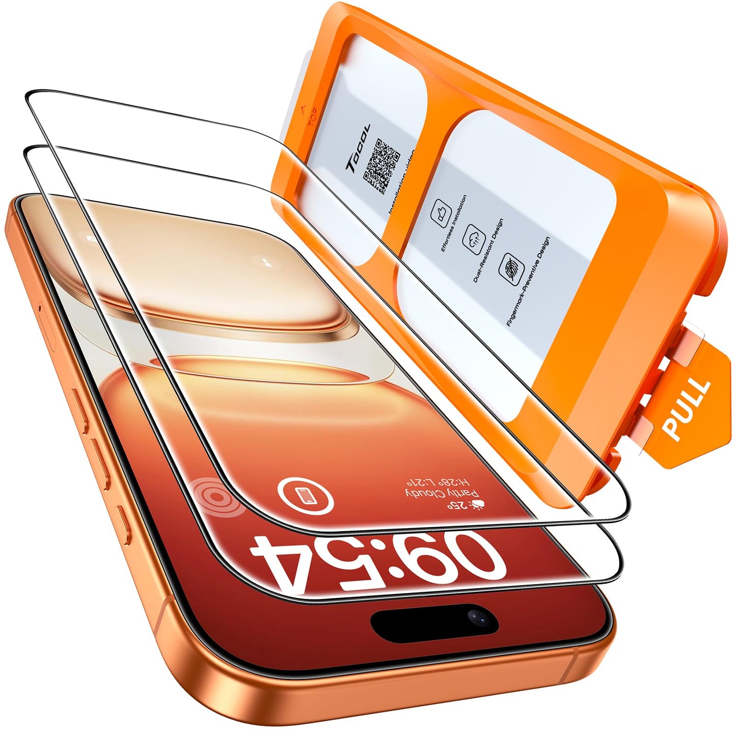 TOCOL iPhone 17 Pro Max Screen Protector 6.9 Inch Glass
